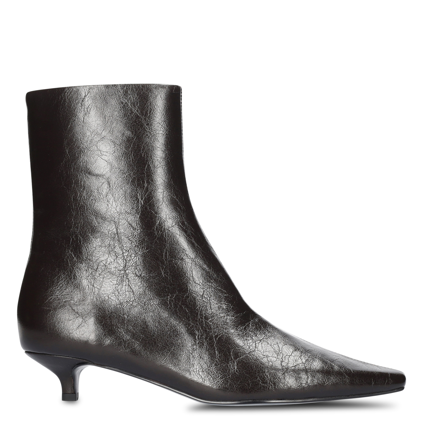 Spitze Lederstiefeletten BIBI LOU Braun