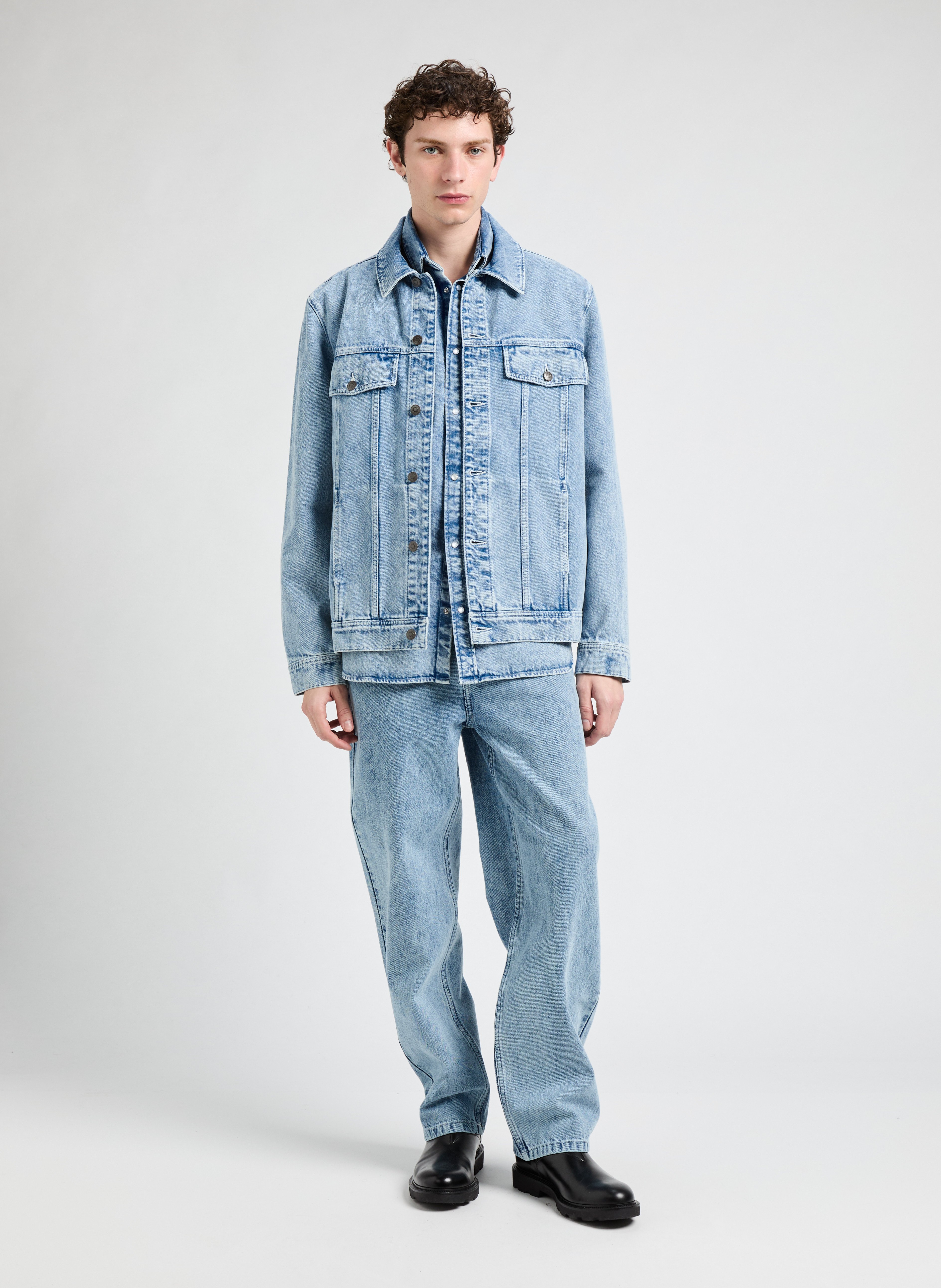 Straight leg Calph jeans in blended cotton SAISON 1865 Blue