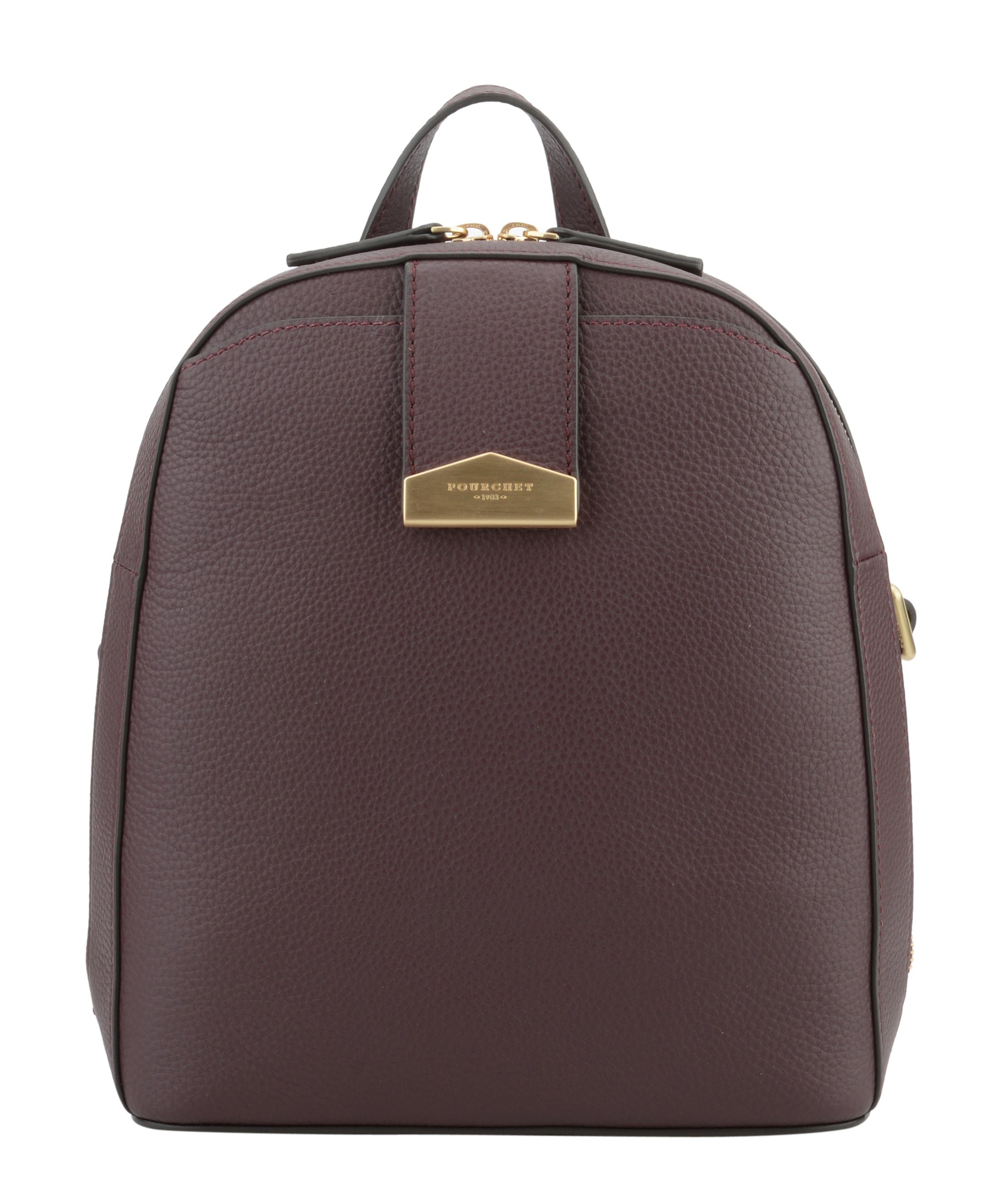 Leather backpack POURCHET