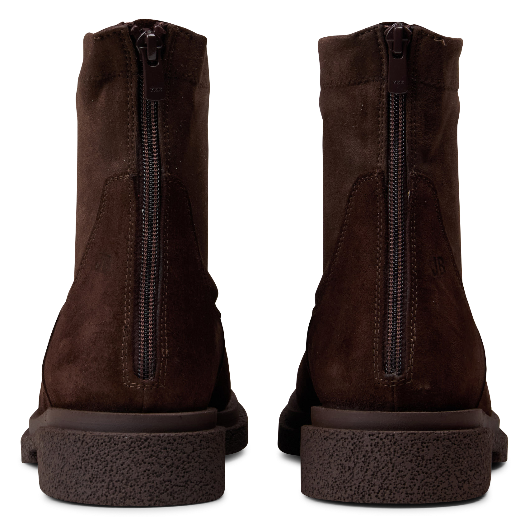 Suede leather ankle boots JB MARTIN Brown
