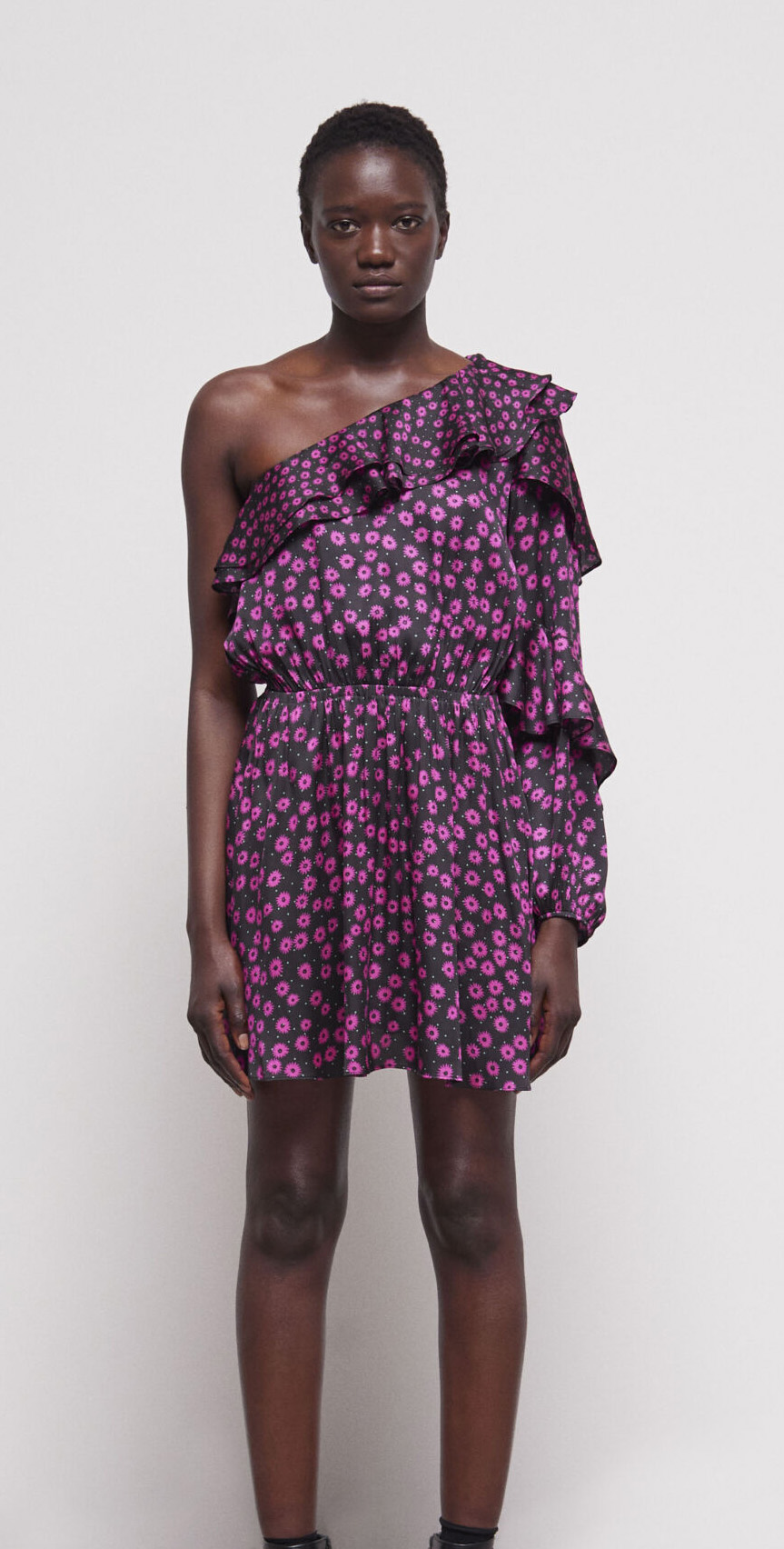 Short floral pattern dress THE KOOPLES Pink