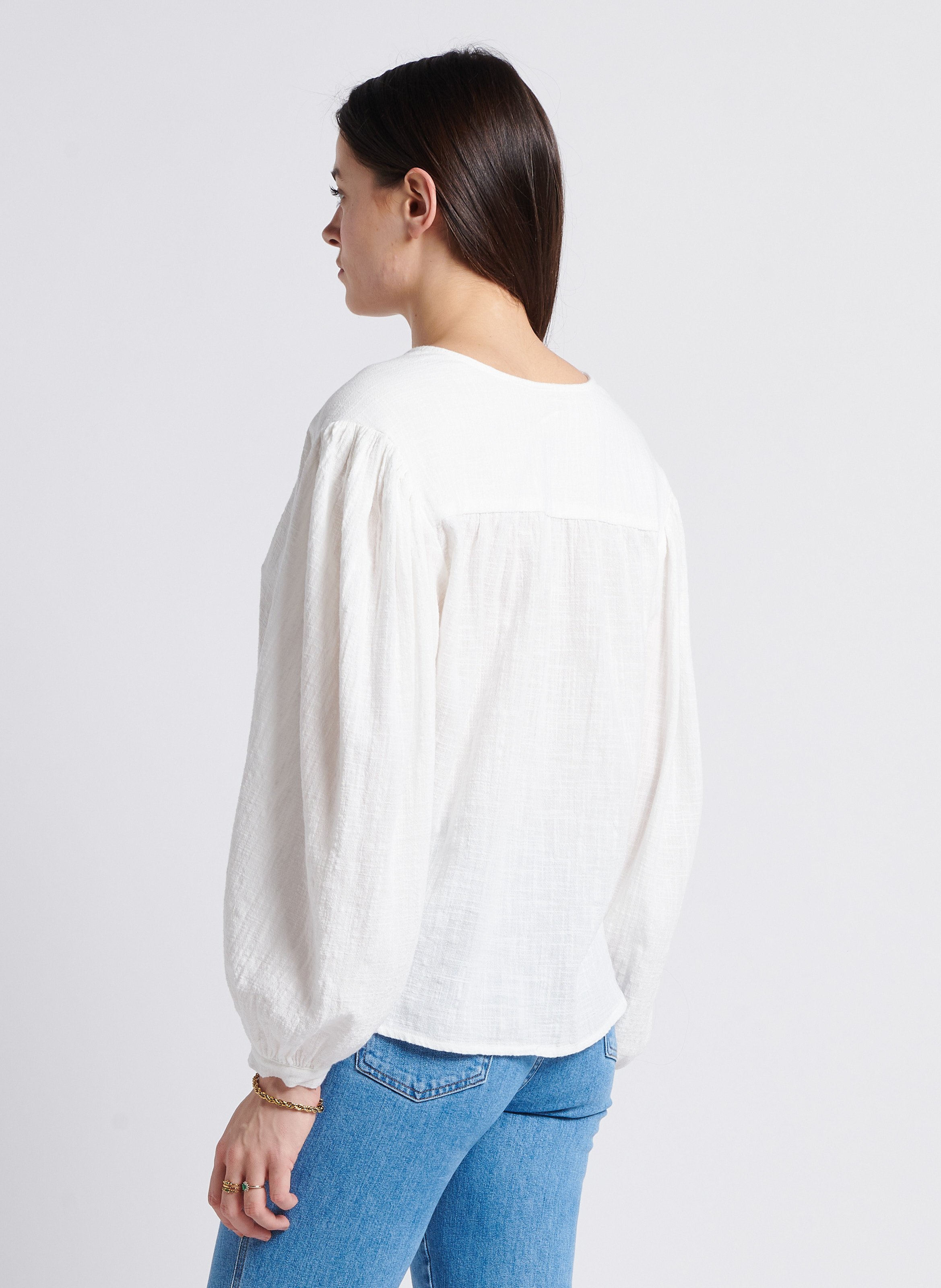 Blouse ample en coton THE NEW SOCIETY Blanc