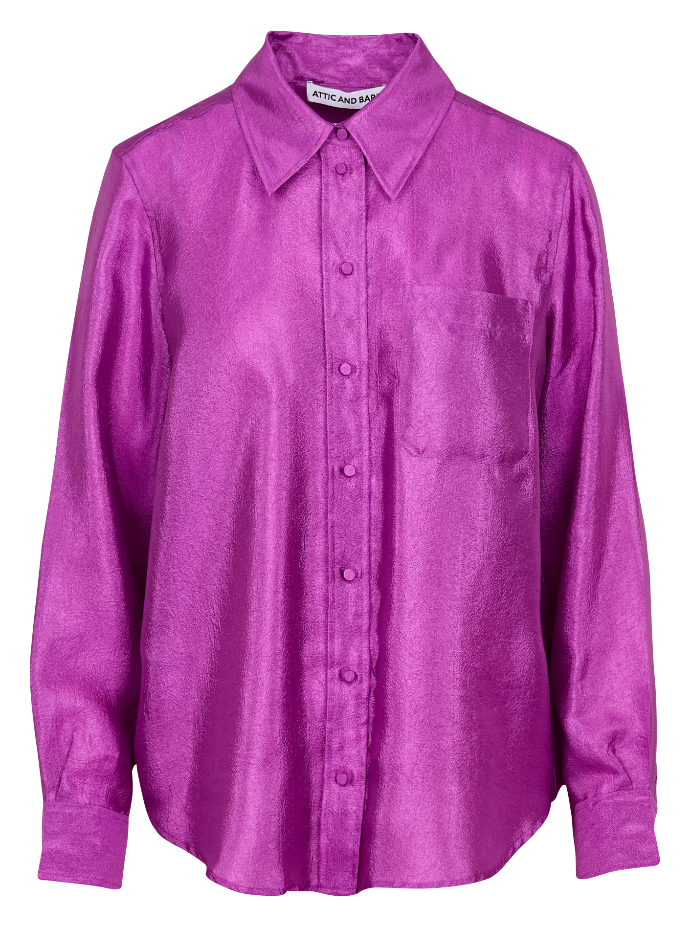 Camisa holgada con cuello clásico ATTIC AND BARN Rosa