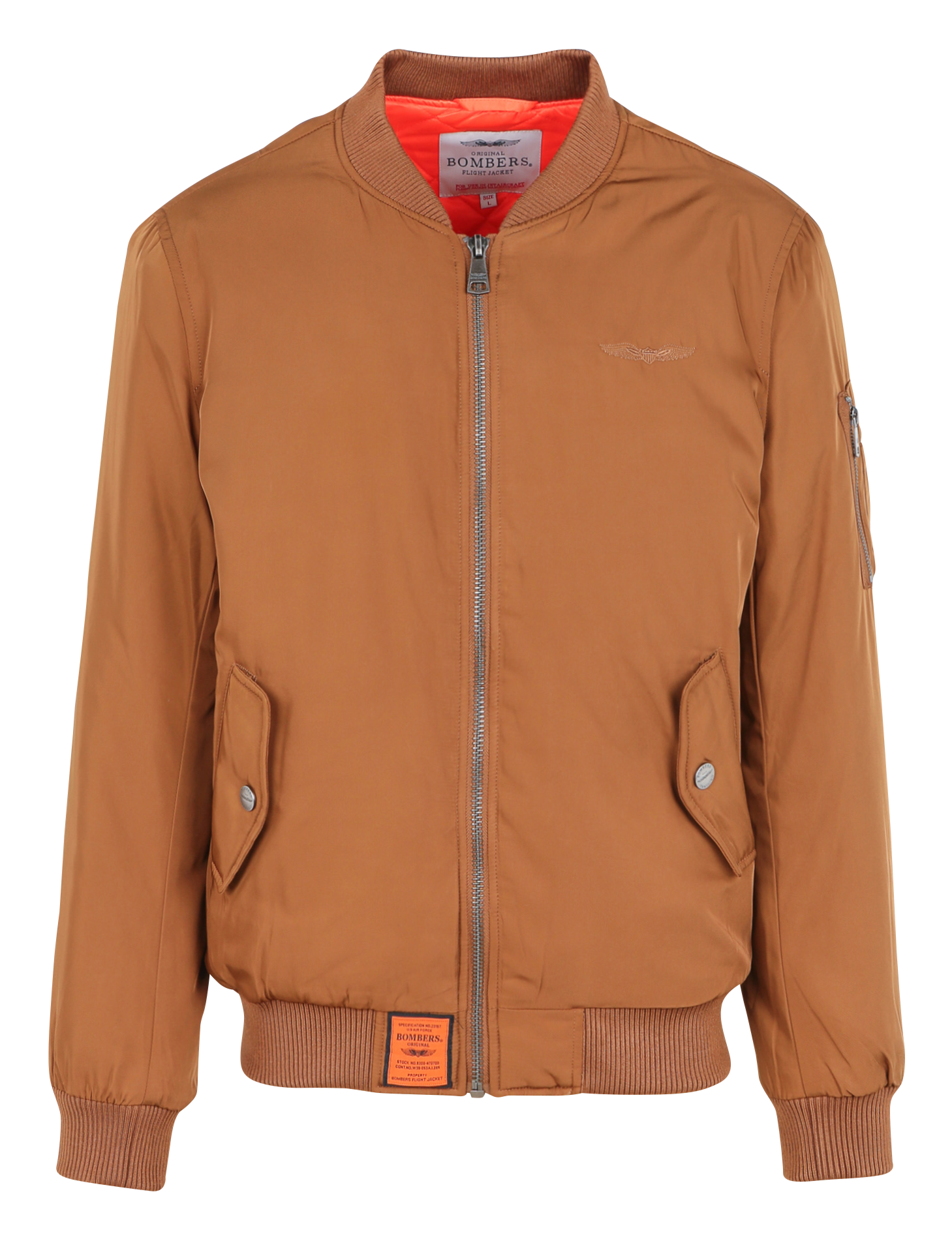 Bomber matelassé zippé BOMBERS ORIGINAL Marron
