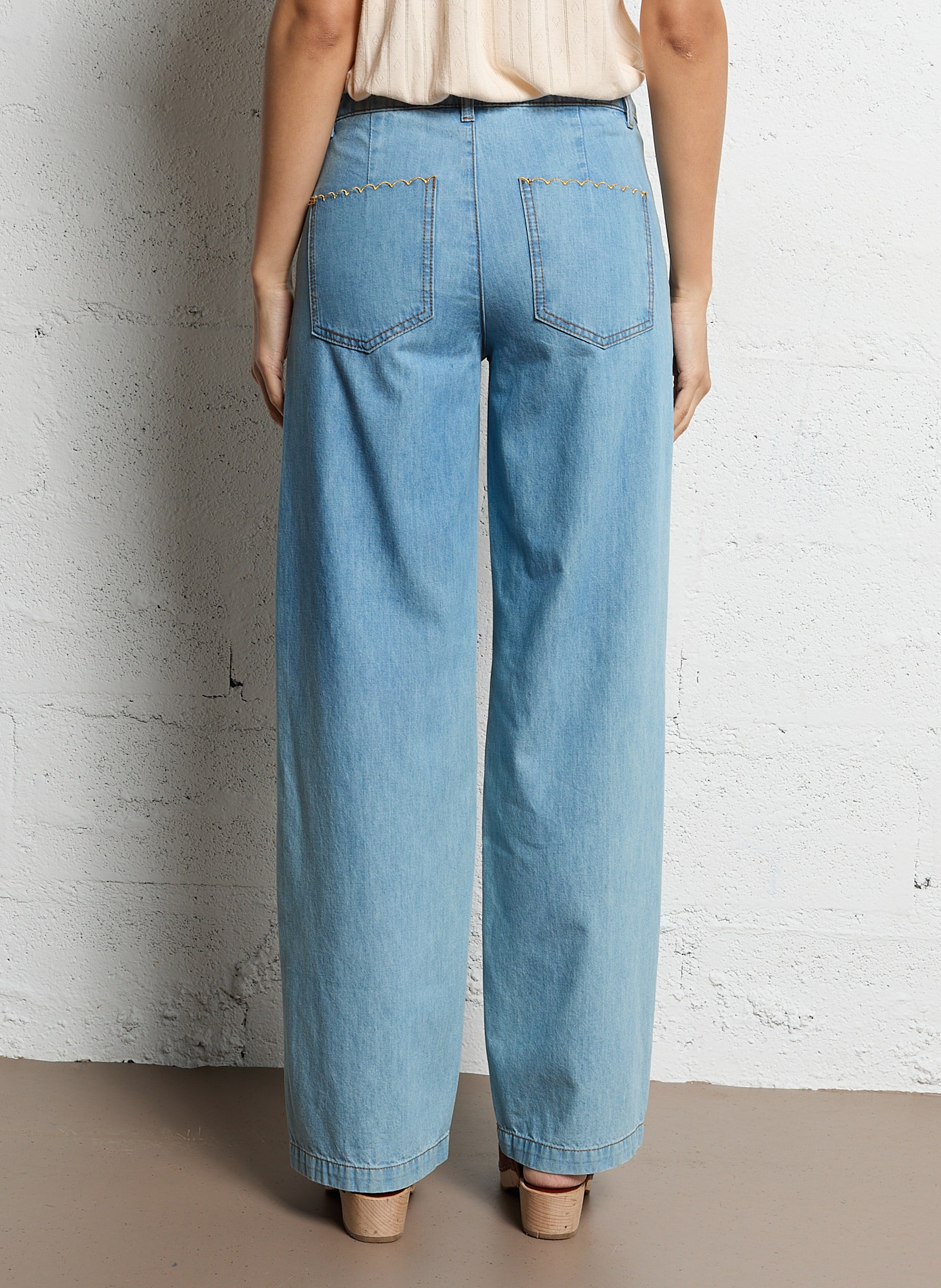 Wijde jeans EMILE ET IDA Blauw