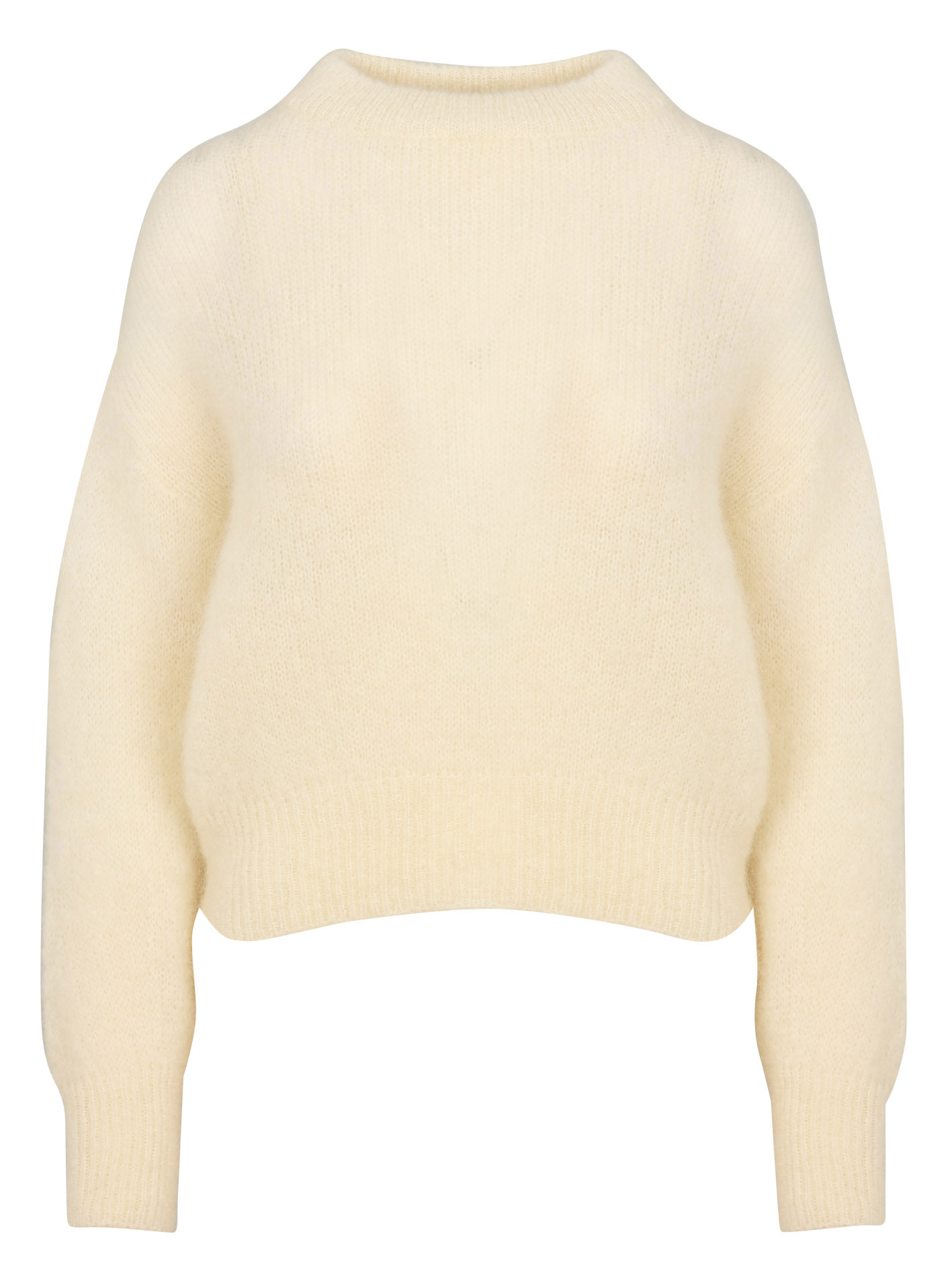 Pull col rond en laine mélangée SURPRISE Beige