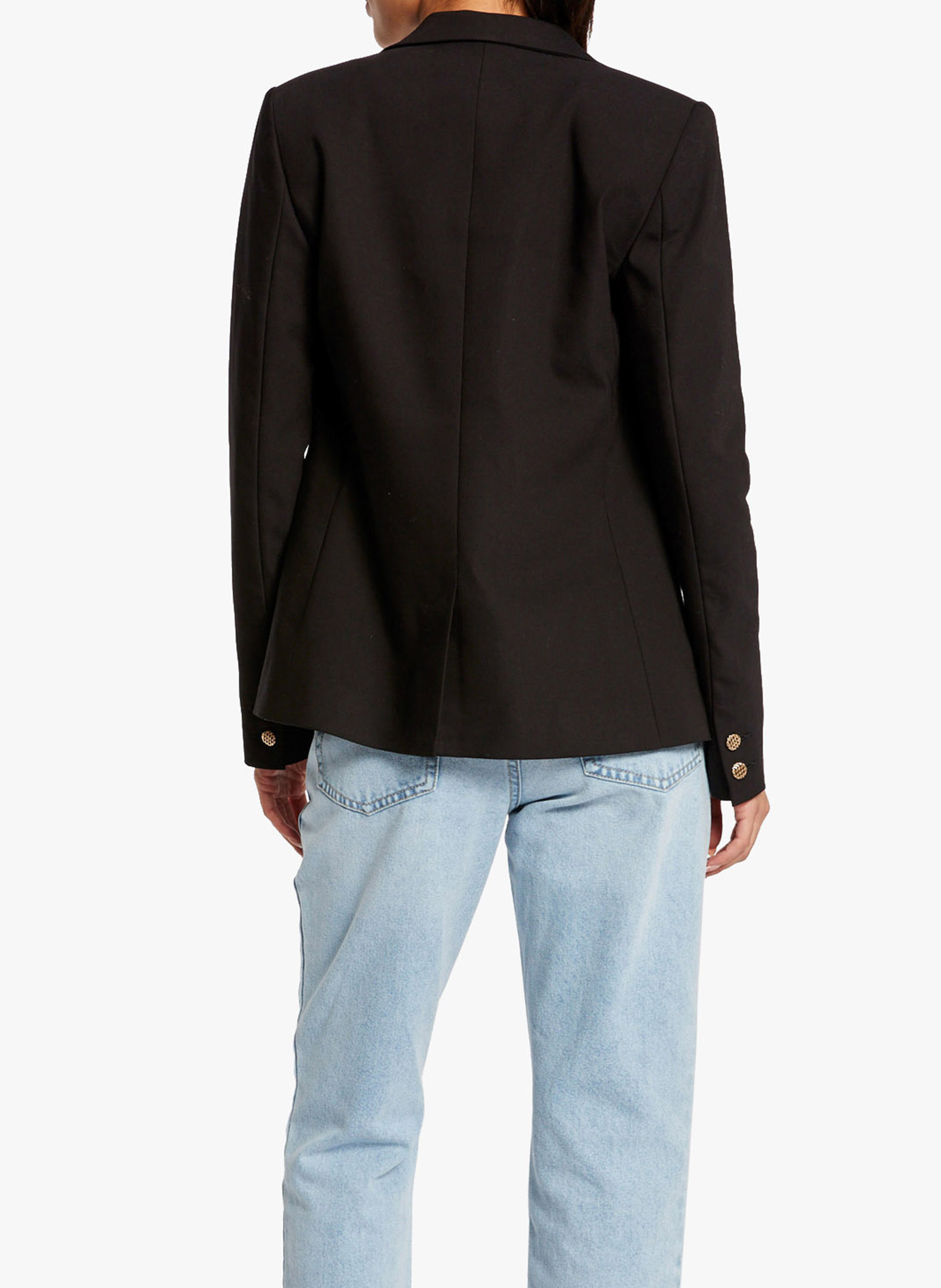 Rechte blazer met knopen MORGAN Zwart