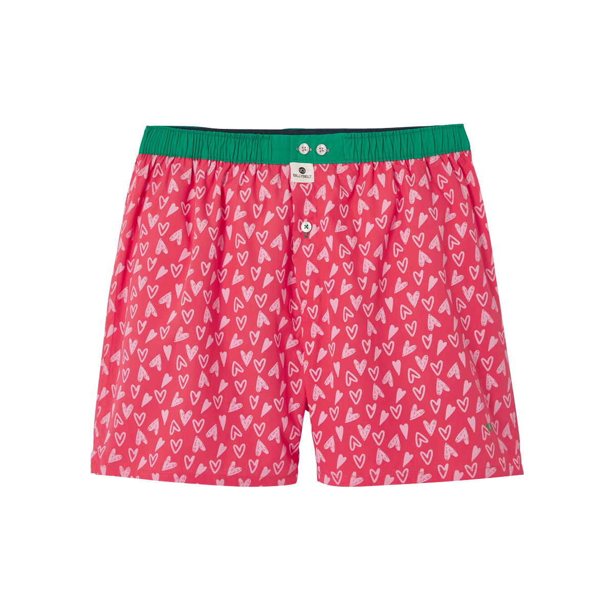 Organic cotton boxer shorts BILLYBELT Red