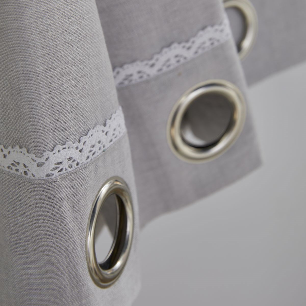 Cotton curtain TODAY LINGE DE MAISON Grey