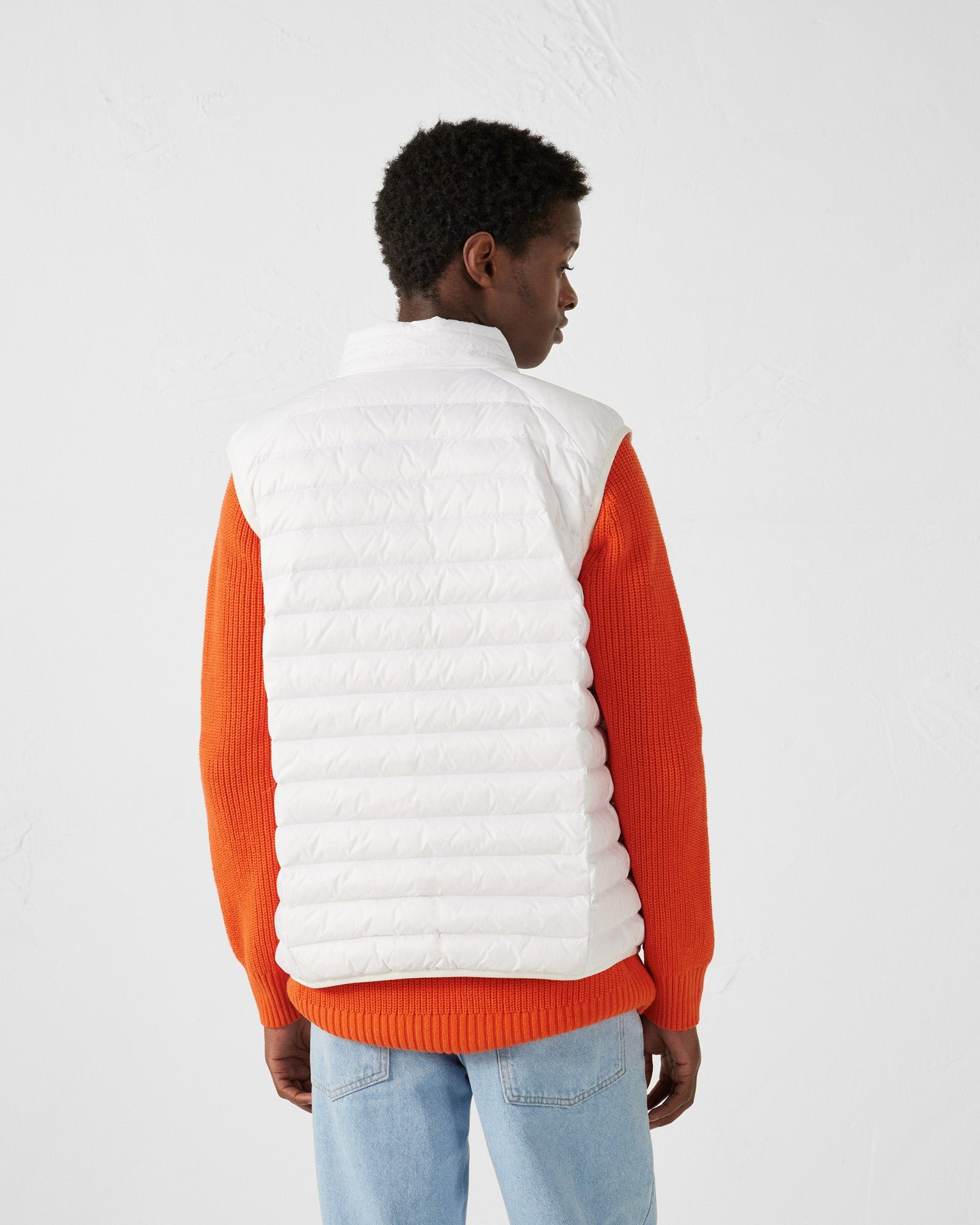 Sleeveless puffer jacket Tom JOTT White
