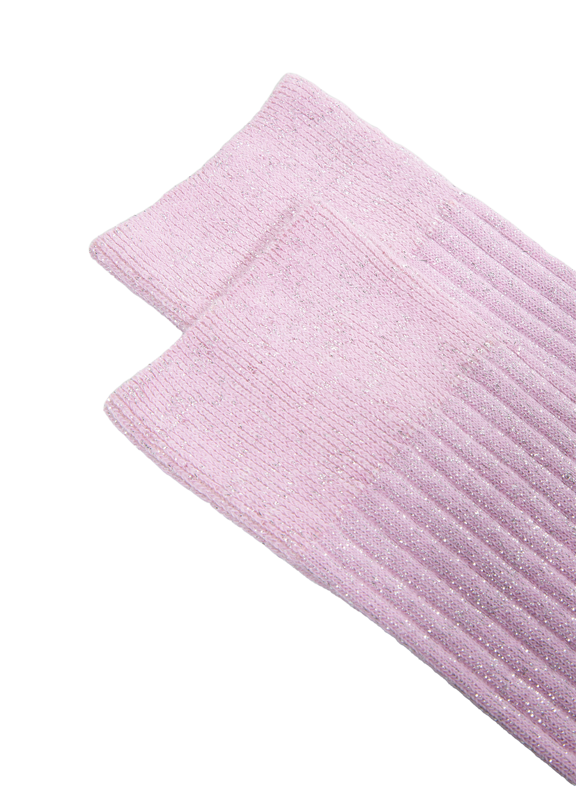 Chaussettes hautes pailletées  ANT45 Rose