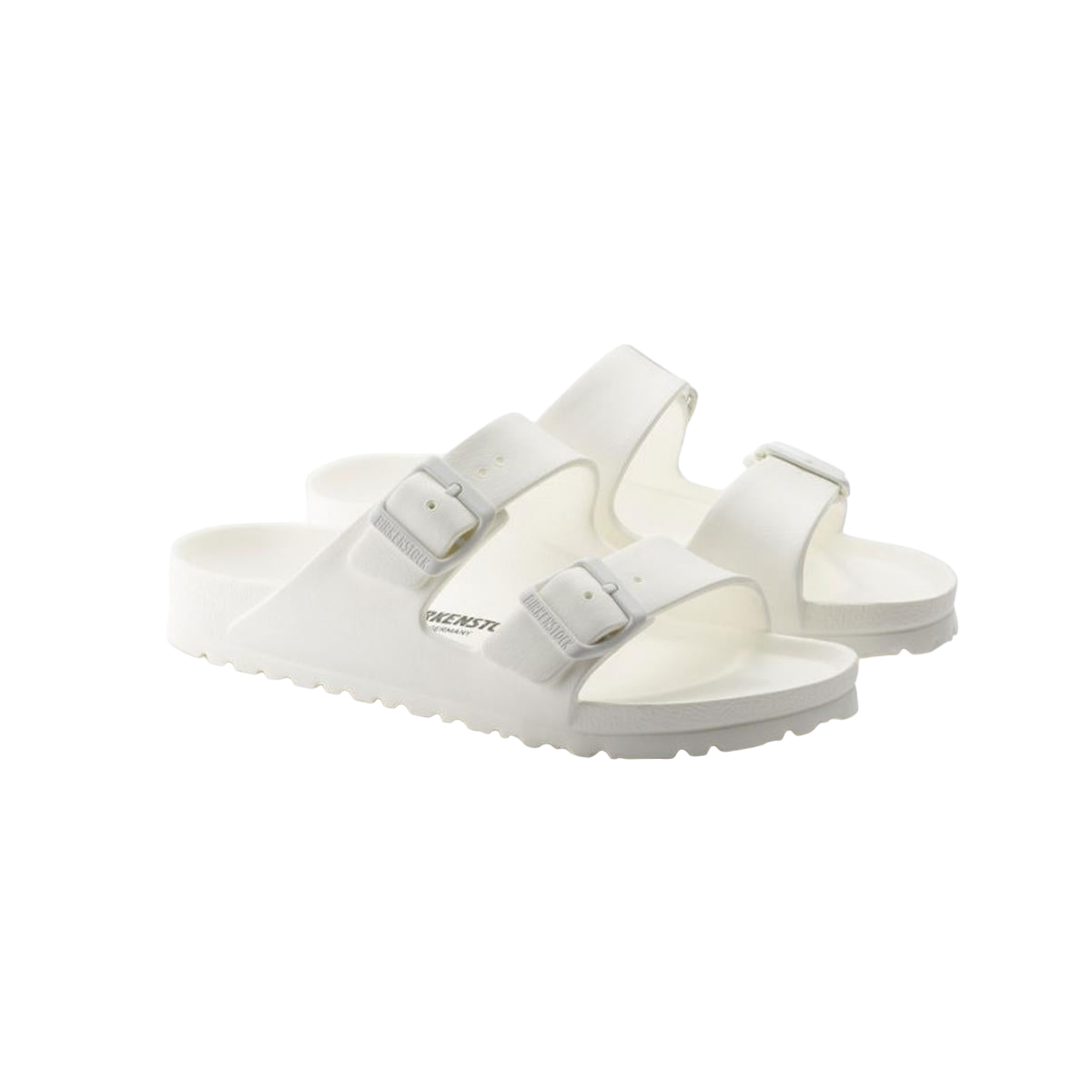 Faux leather sandals BIRKENSTOCK White