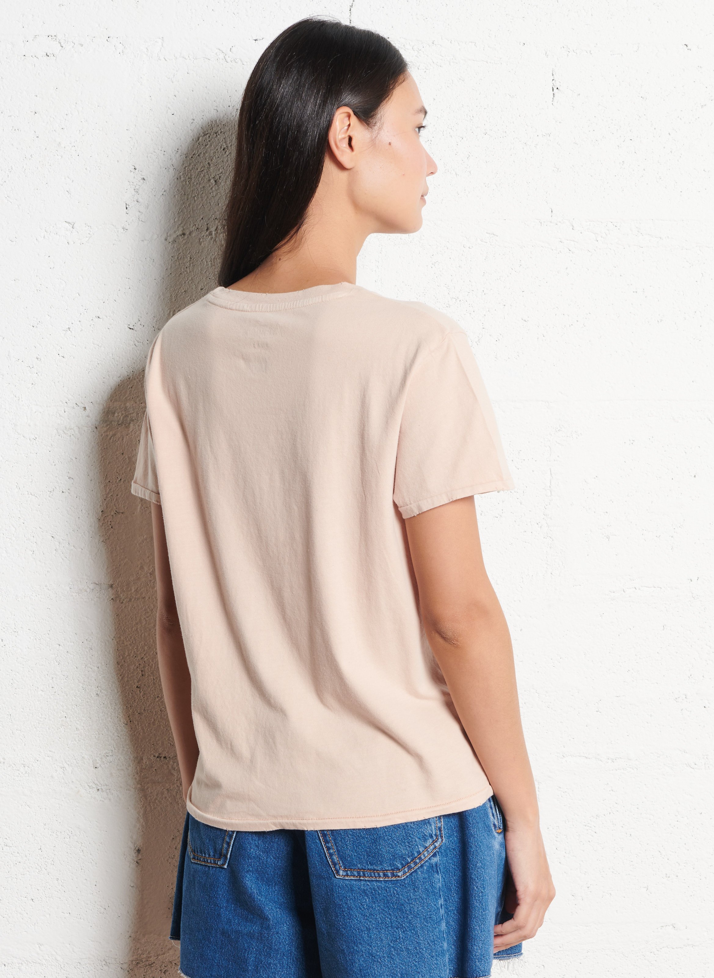 Straight cotton T-shirt with screen printing NEWTONE Grey