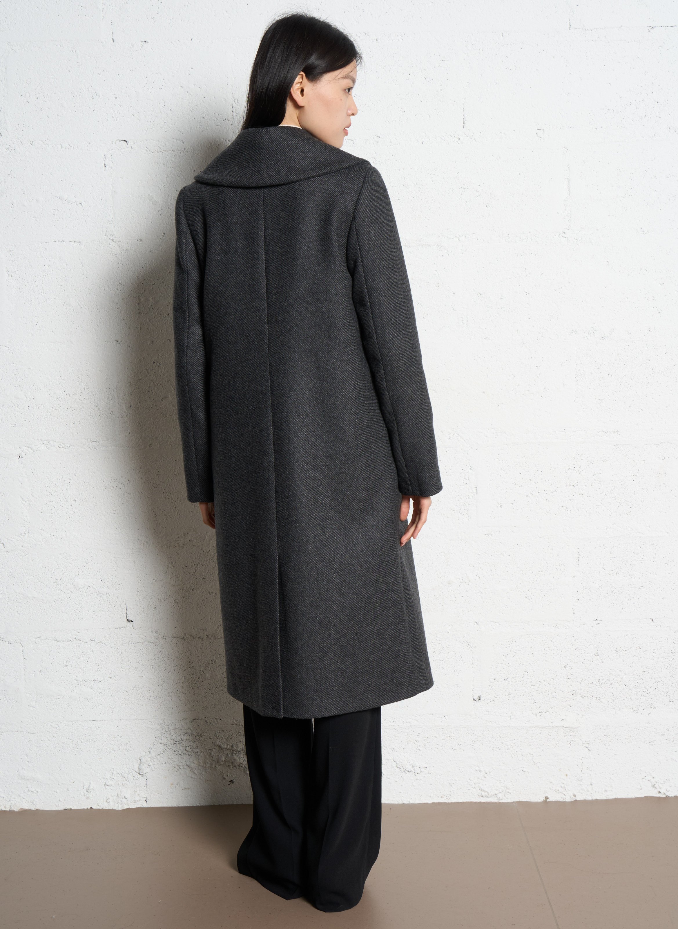 Long wool blend coat IKKS Grey