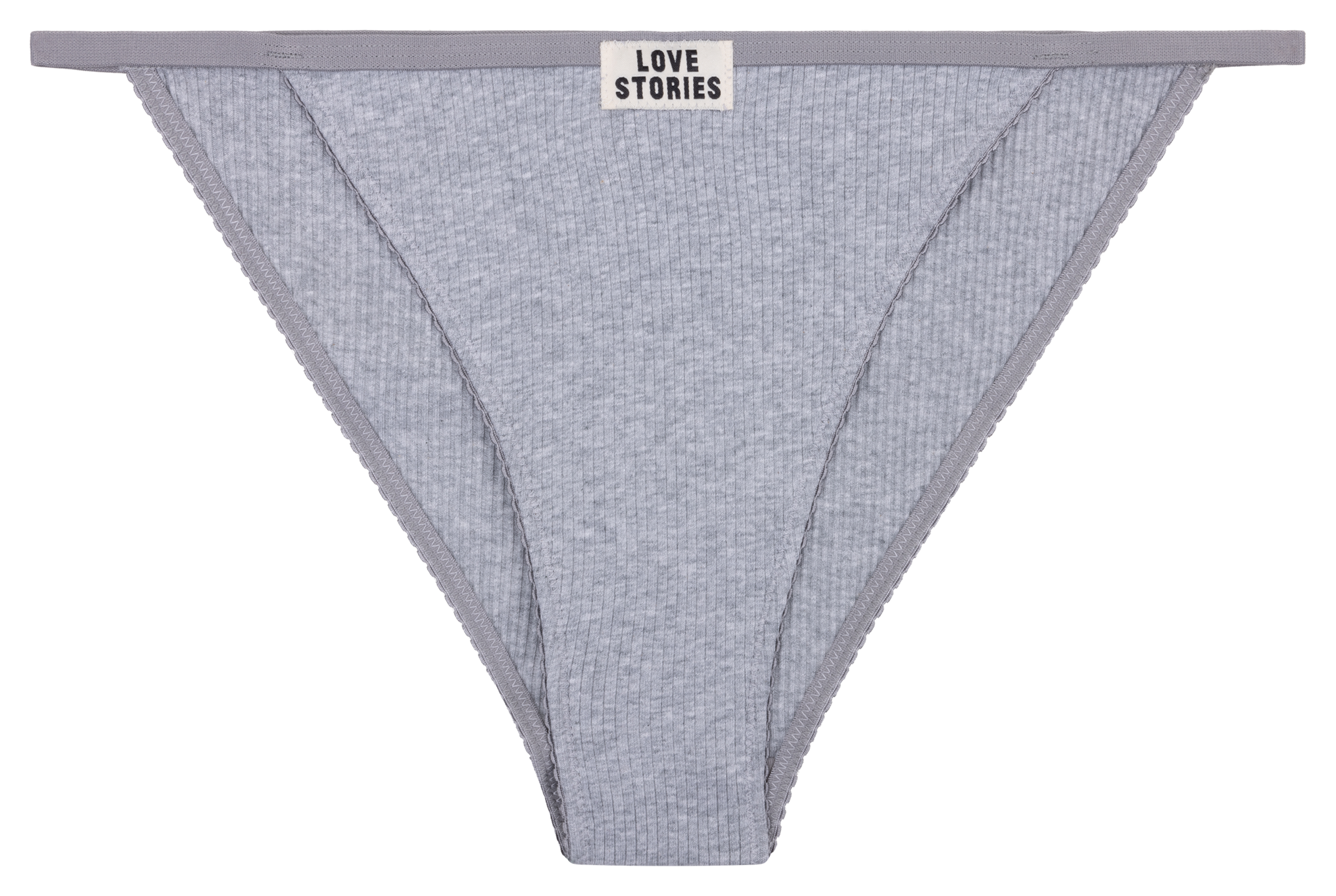 Tanga en coton mélangé LOVE STORIES Argent