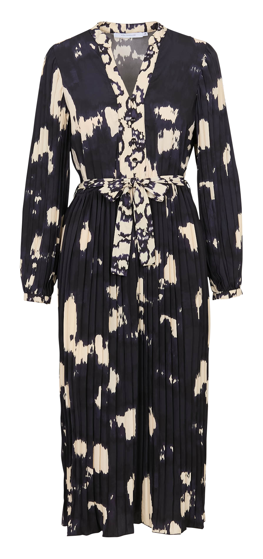 Robe midi plissée à motifs LA FEE MARABOUTEE Multicolore