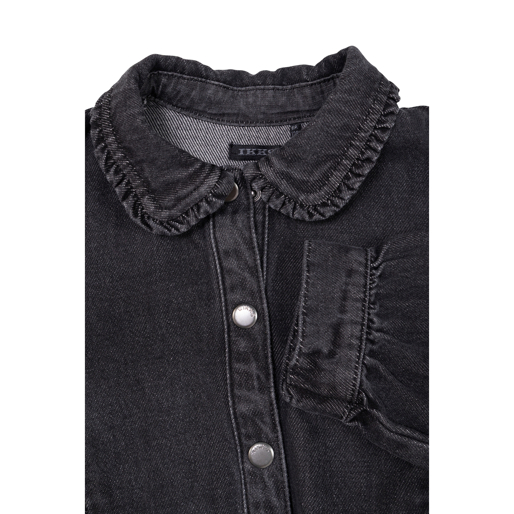 - Schmale Träger zum Binden - Ringerrücken - Weiter Schnitt - Raffung - 100 % Baumwolle - Gefüttert - Rückenhöhe: 94 cm. IKKS JUNIOR Grau