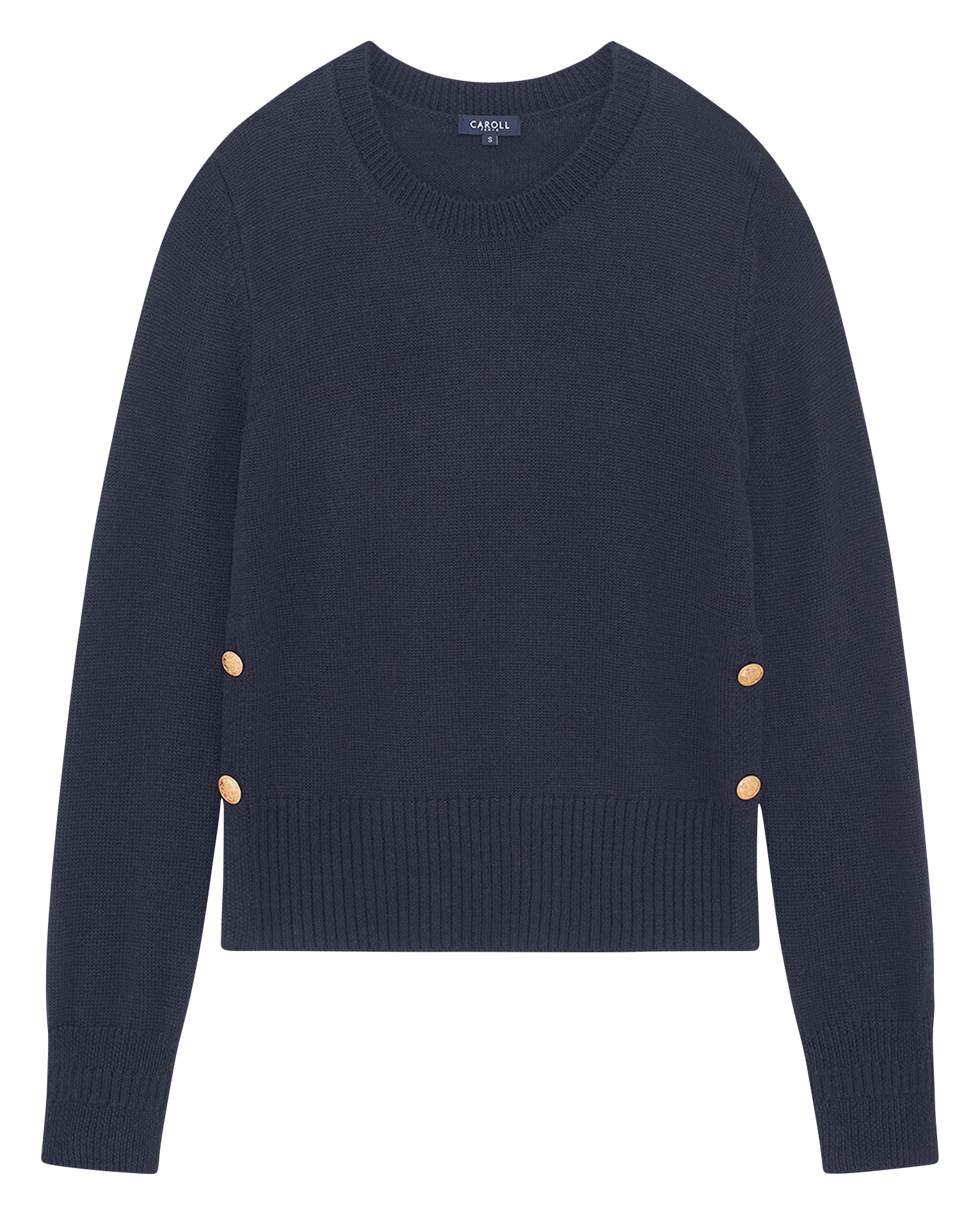 Alpaca wool sweater CAROLL Blue