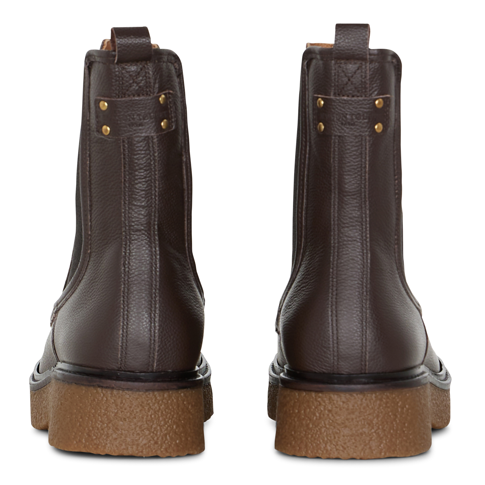 Leren enkellaarzen MAISON TOUFET Bruin