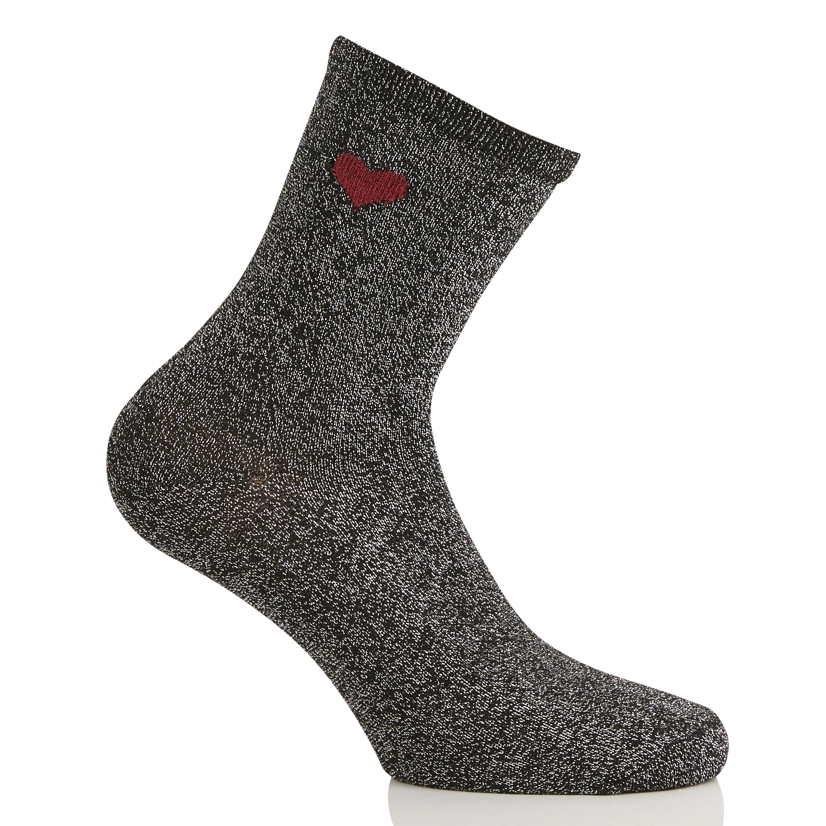 Socks made of mixed recycled fibers PIECES Black