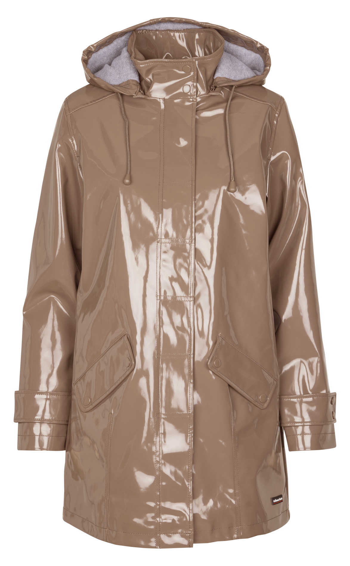 Imperméable à capuche vernis ARMOR LUX Gris