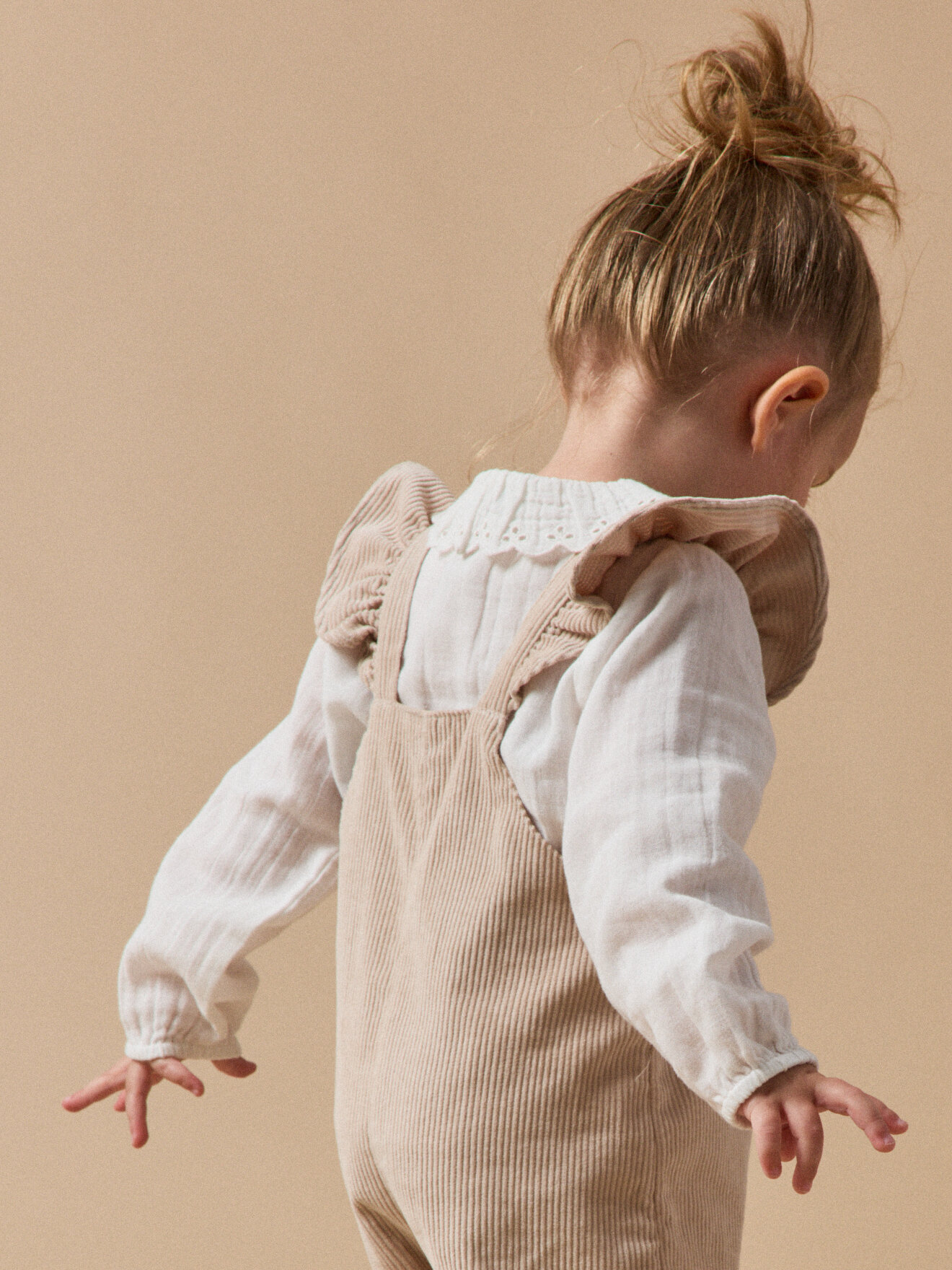 Corduroy overalls CYRILLUS Beige
