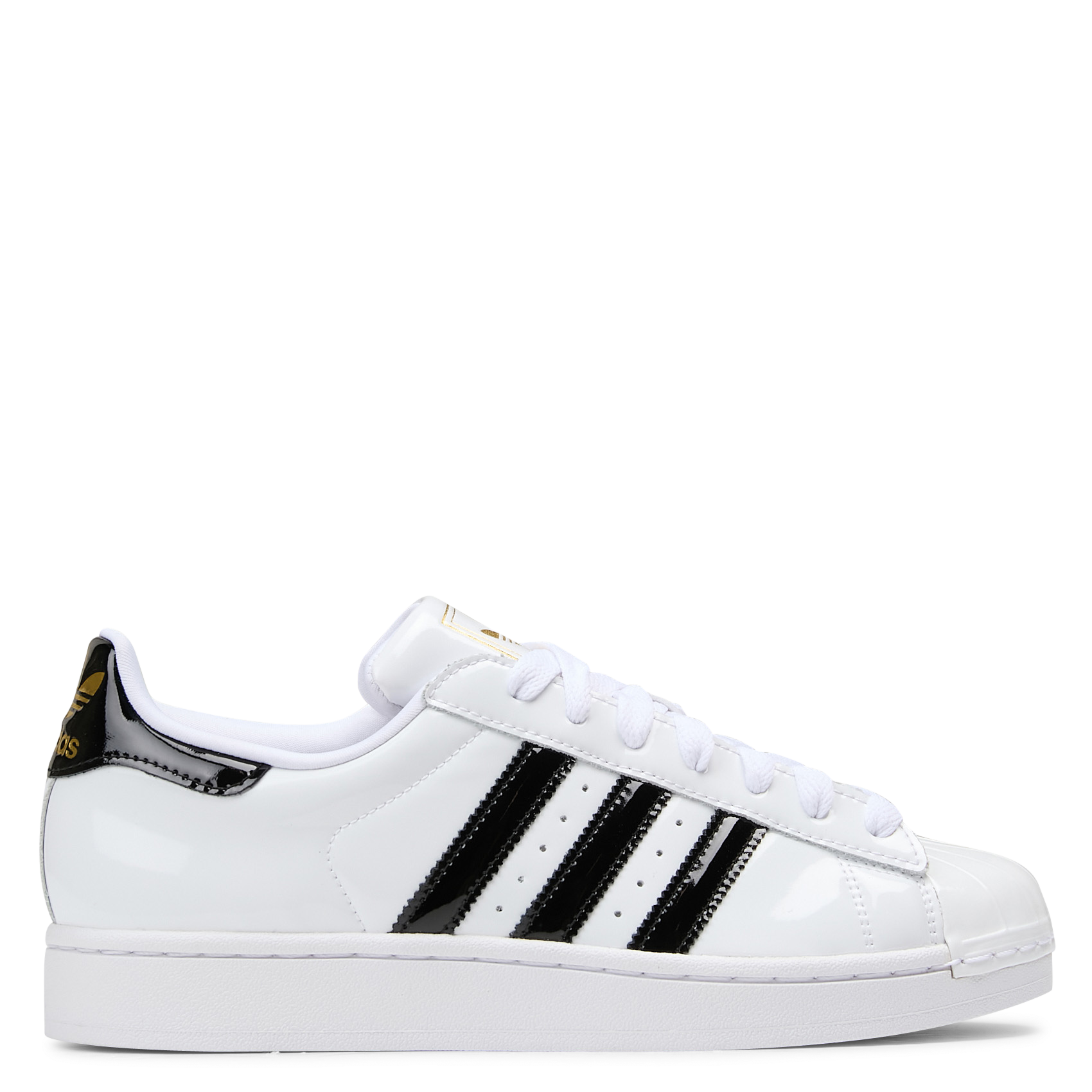 Baskets basses en cuir ADIDAS Blanc
