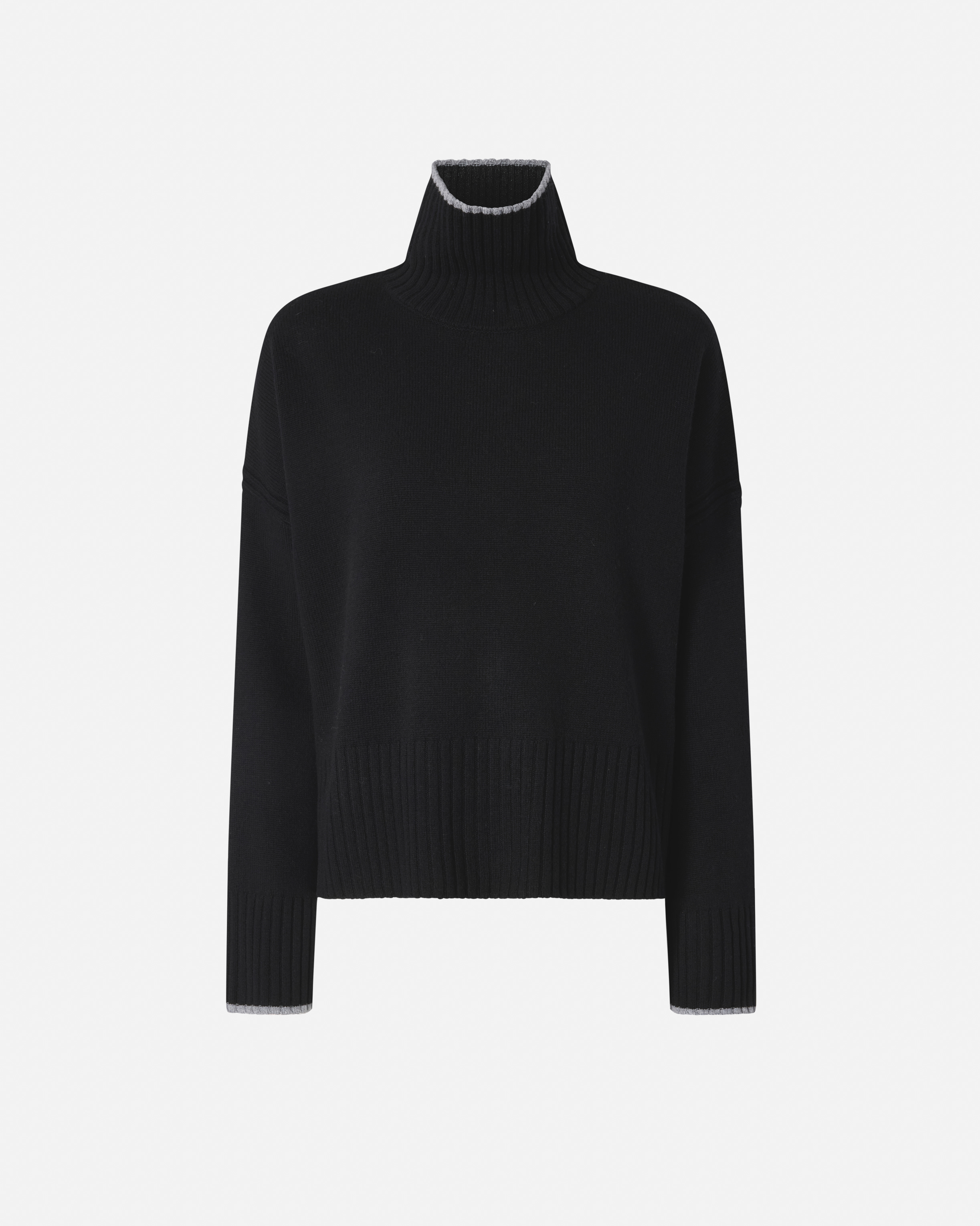 Knitted turtleneck sweater PINKO Black