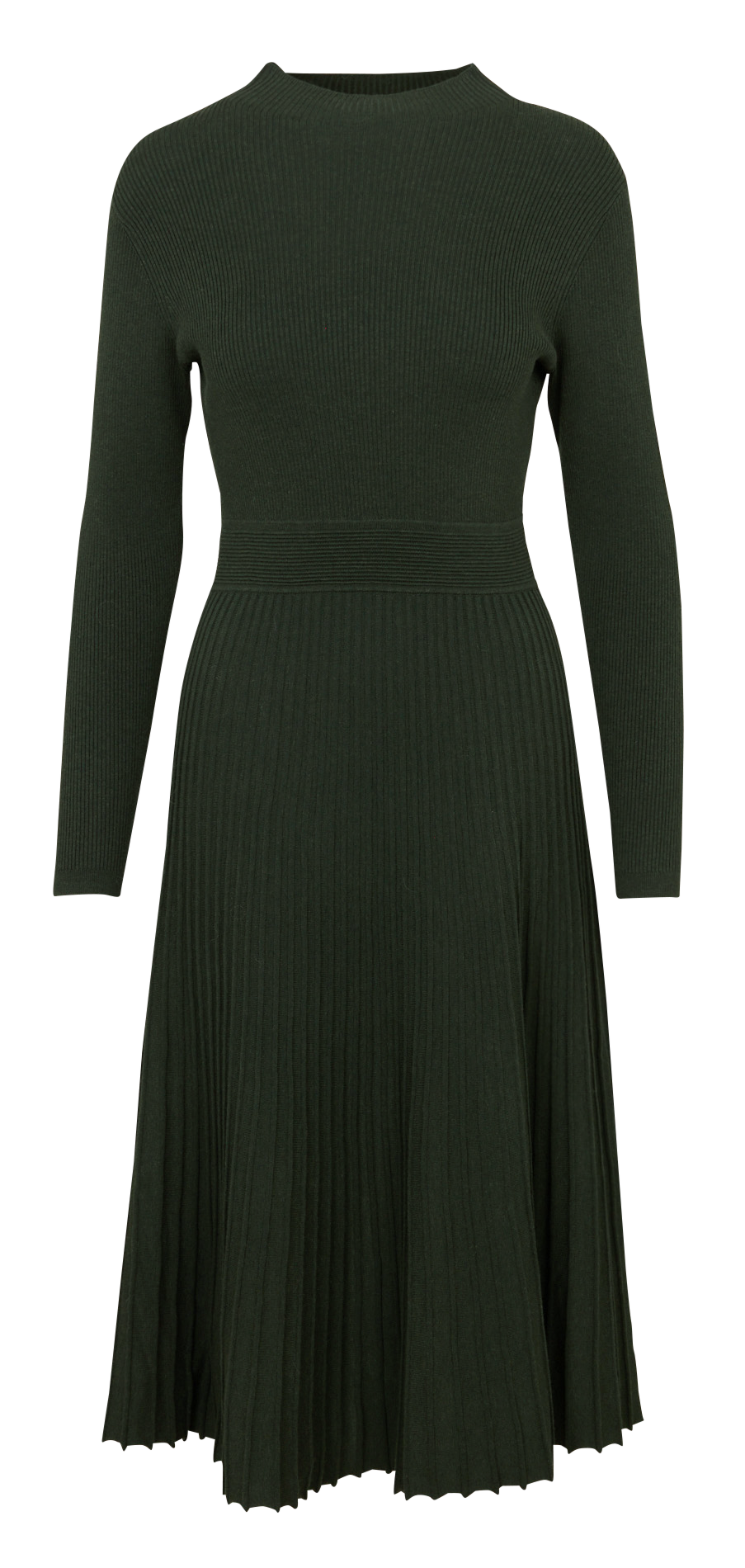 Pleated midi dress MAISON 123 Green