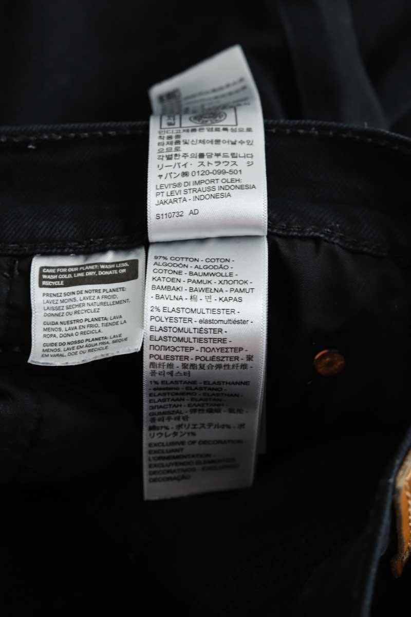 Straight cotton-blend pants LEVI'S - Seconde main Black