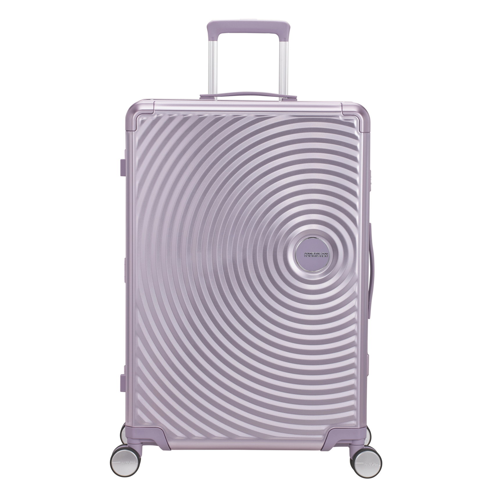 Aluminum suitcase with 4 wheels size L AMERICAN TOURISTER Purple
