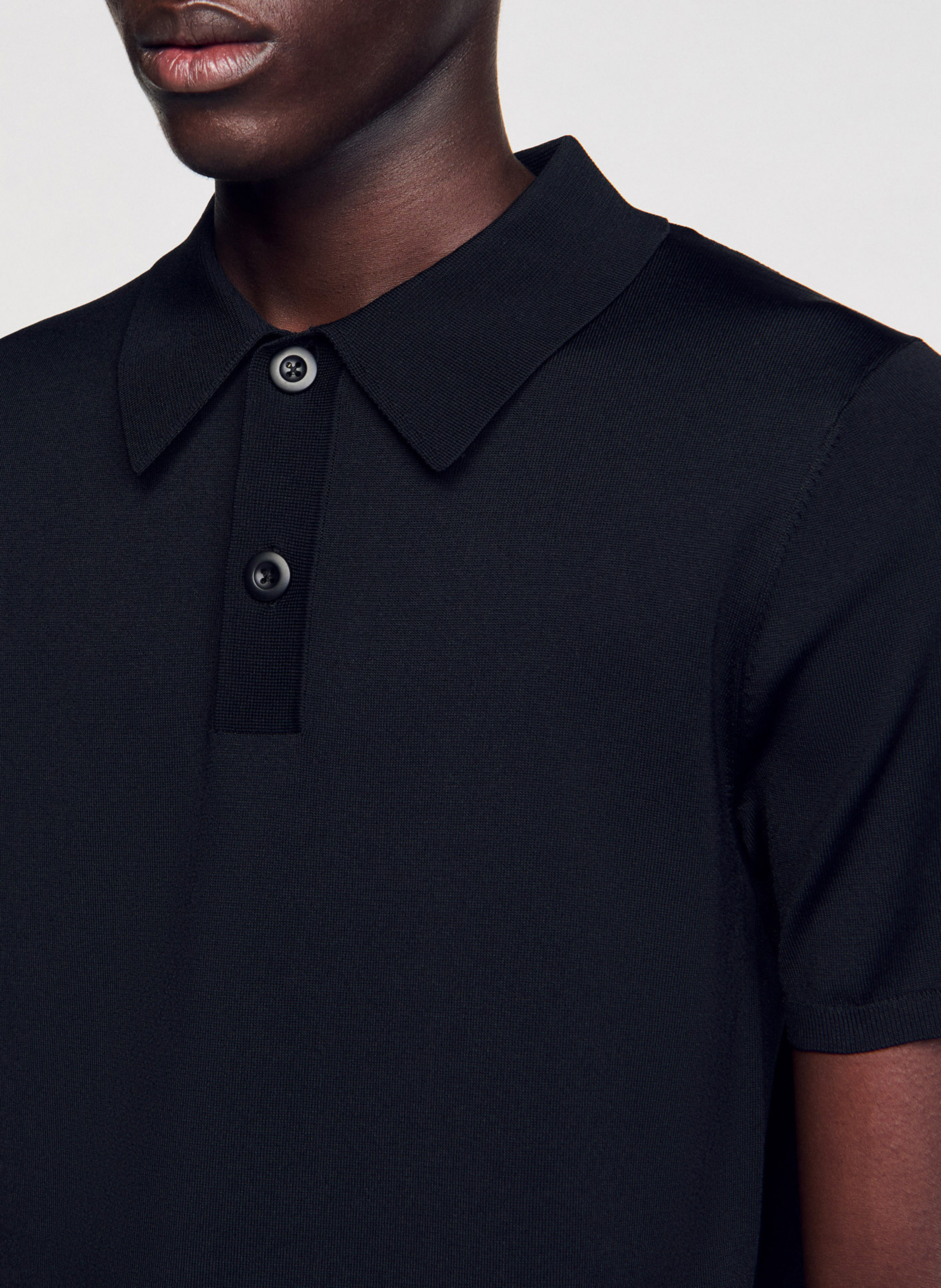 Polo regular fit  SANDRO Noir