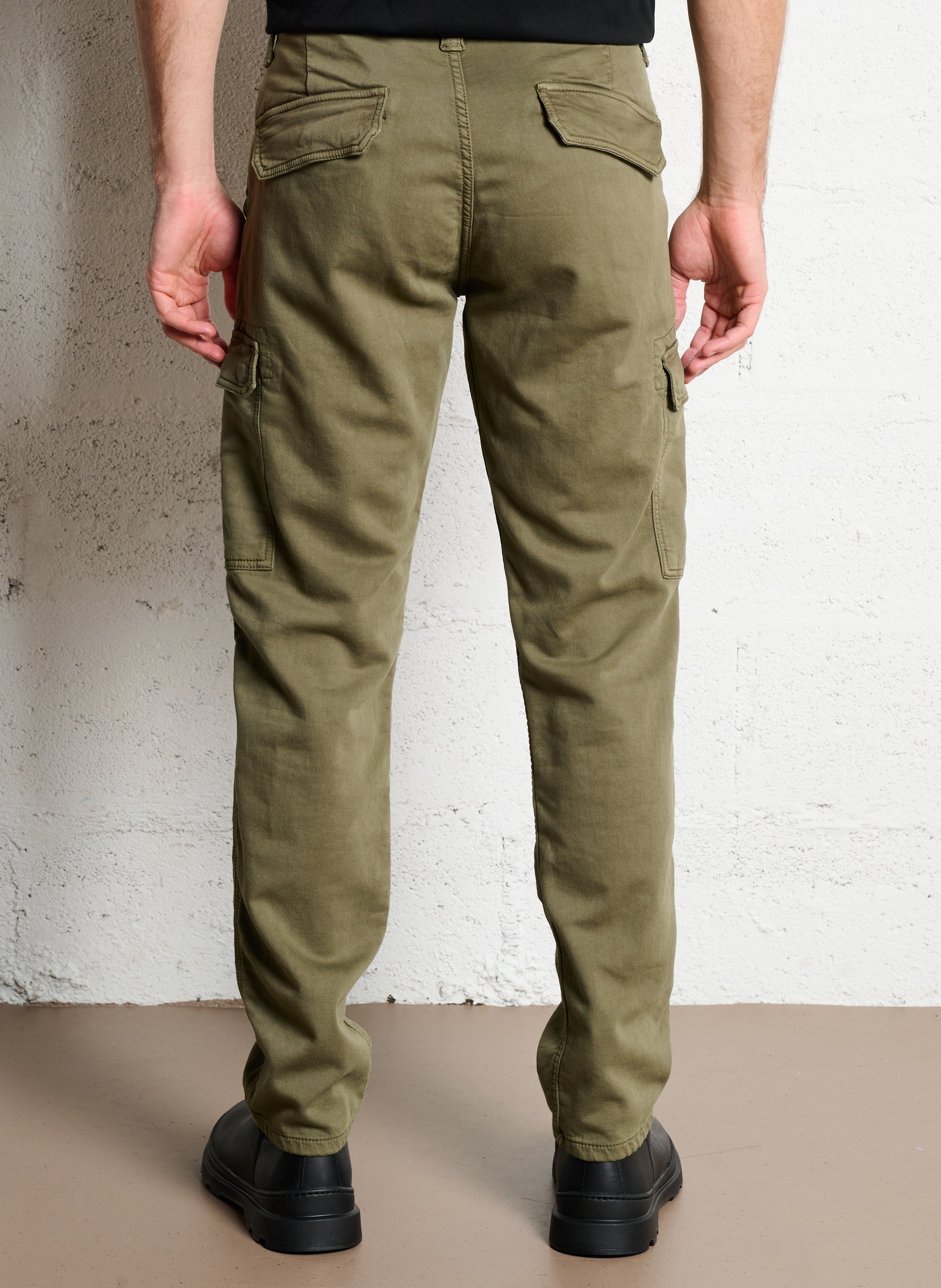 Pantaloni cargo in misto cotone LE TEMPS DES CERISES Verde