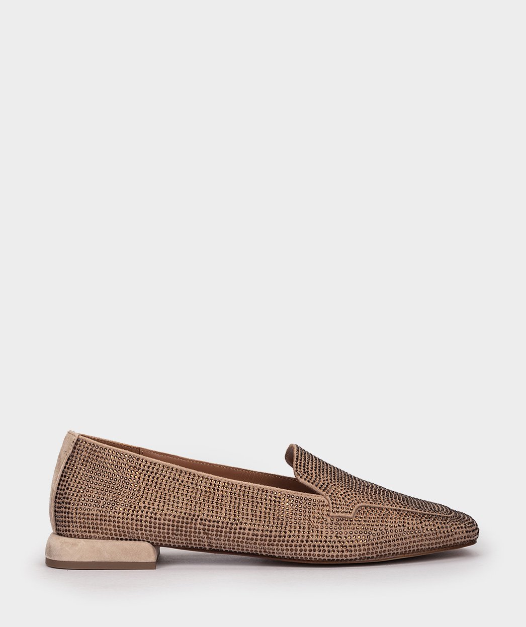 Beige suede moccasins. PEDRO MIRALLES Brown
