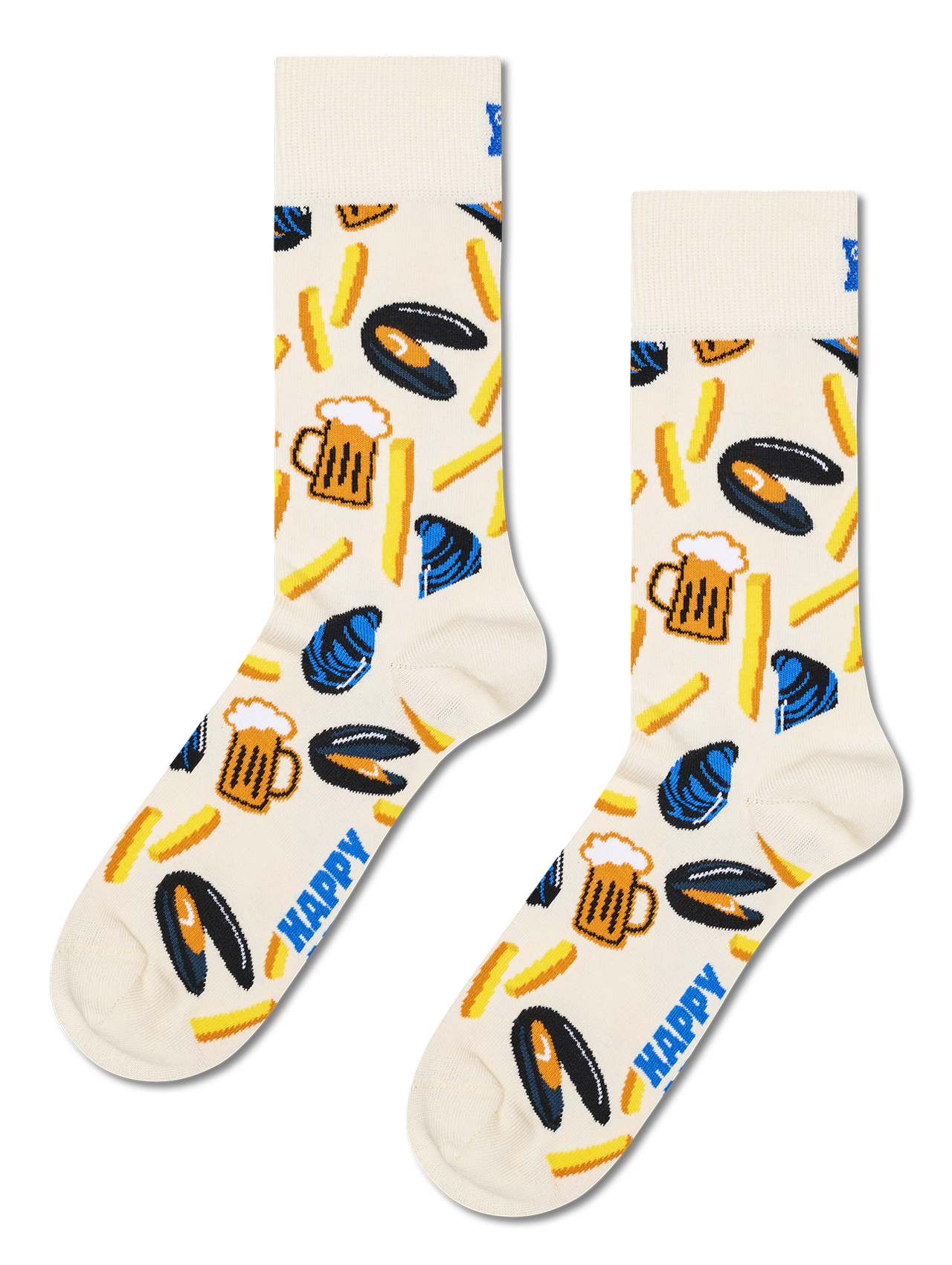 Chaussettes en coton mélangé imprimé HAPPY SOCKS Vert