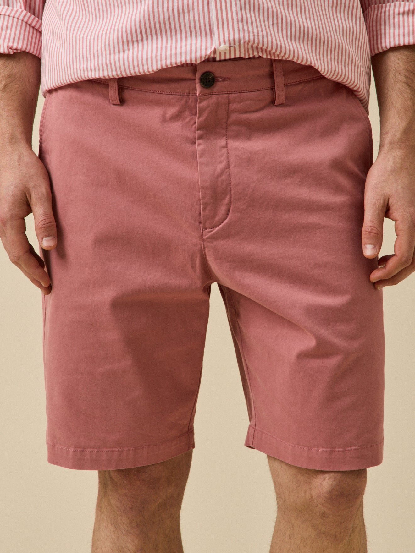 Bermuda chino  coton stretch CYRILLUS Rose
