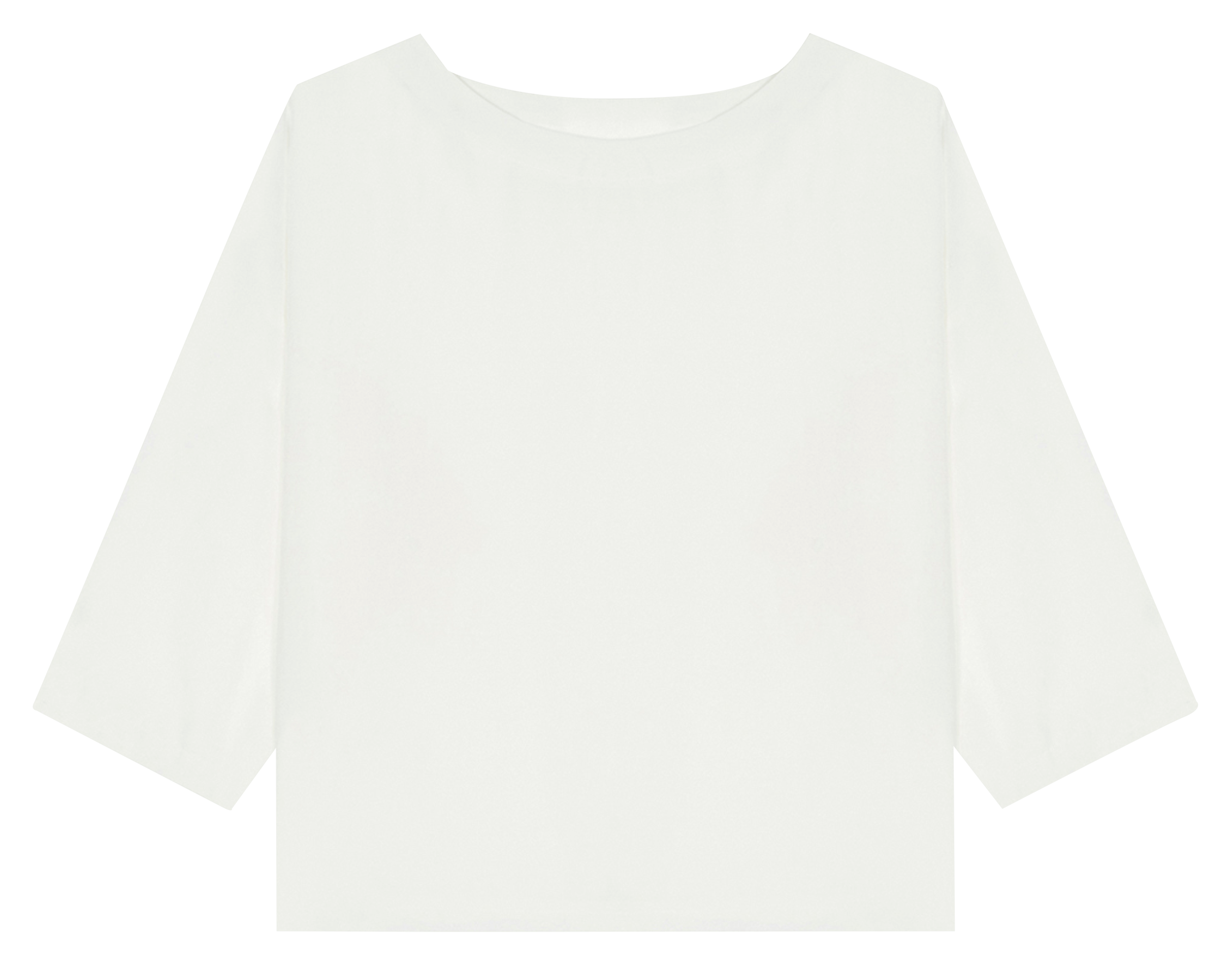 Oversized top met ronde hals MASSCOB Wit