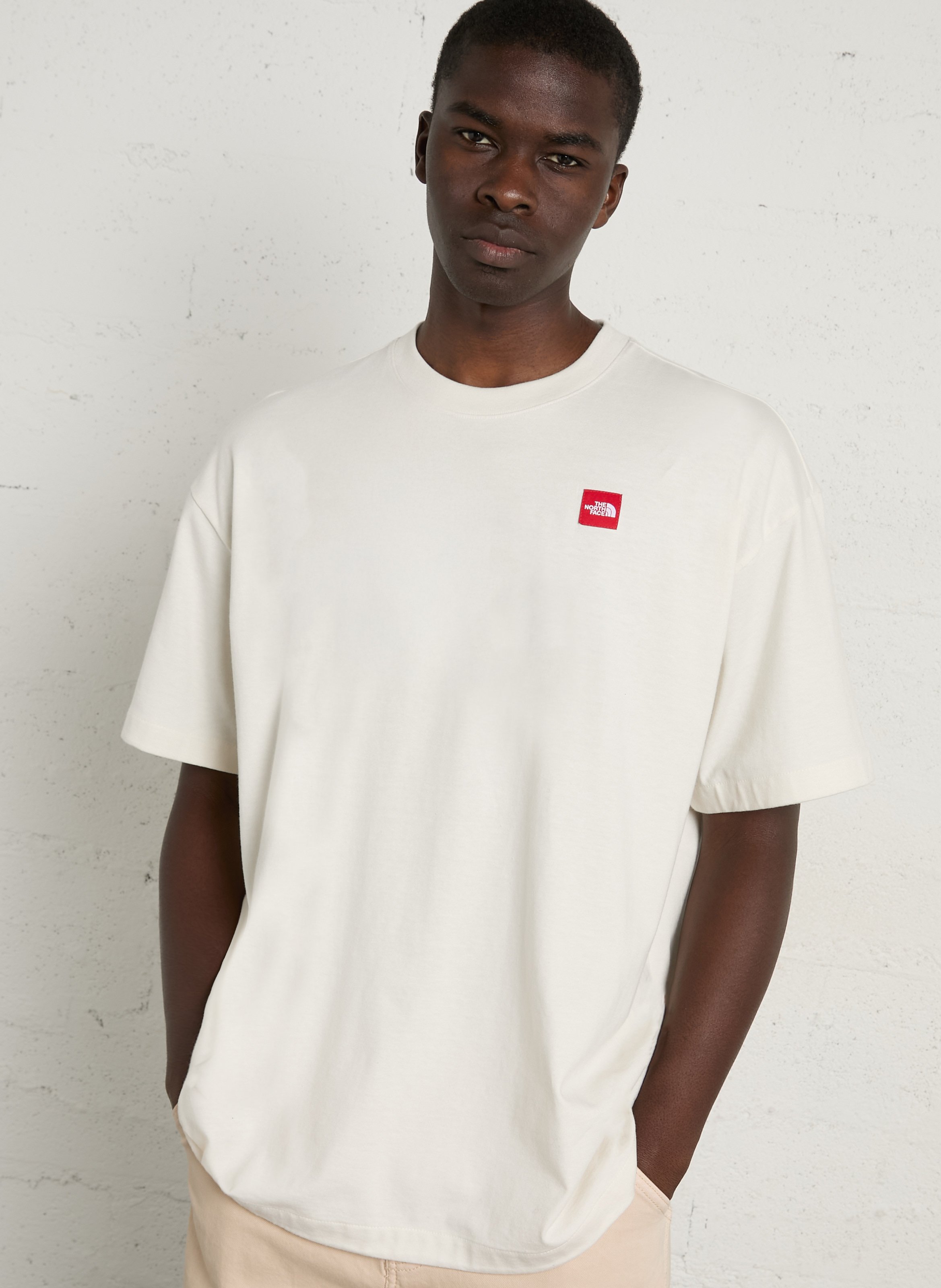 Loose-fit round-neck cotton T-shirt THE NORTH FACE White