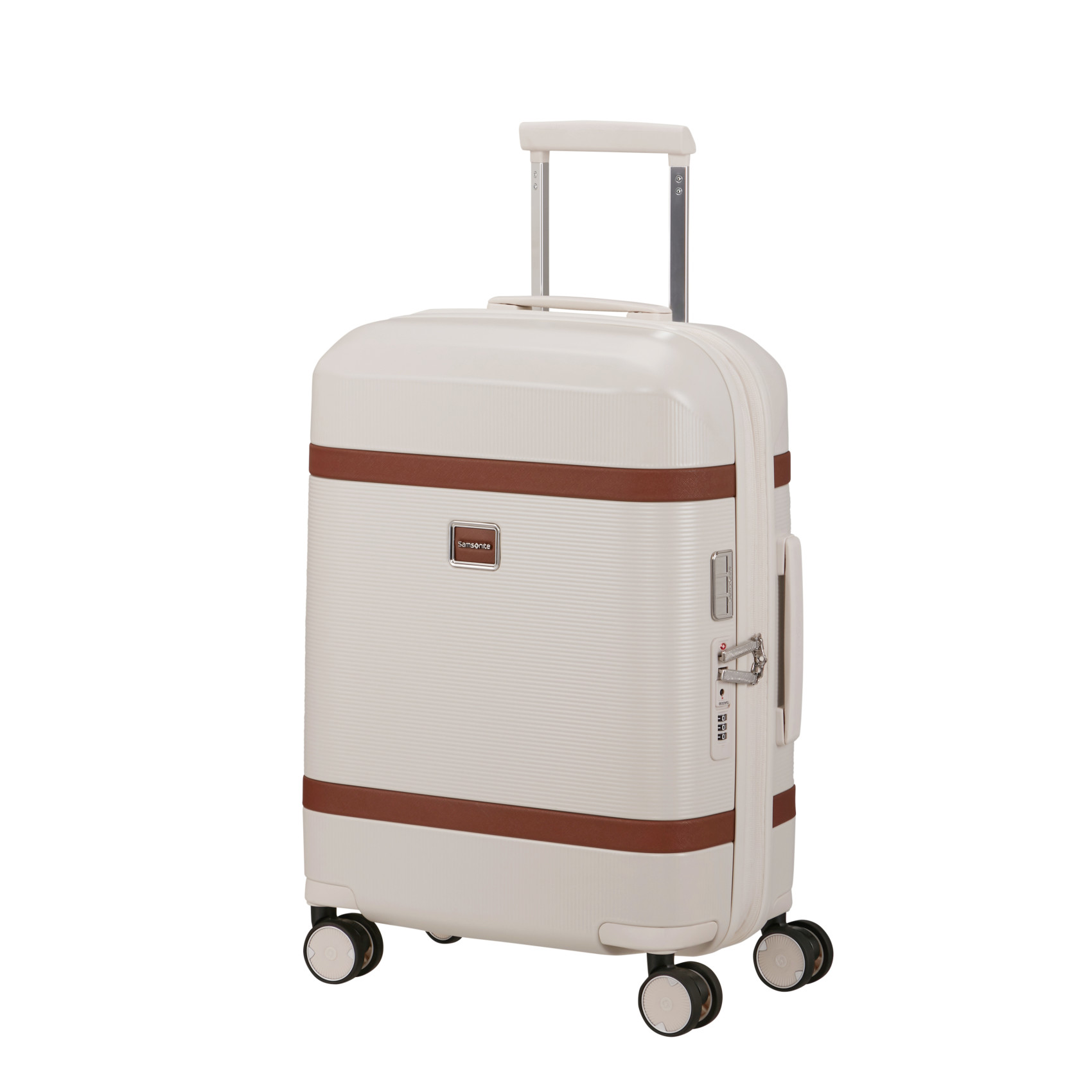 Image suitcase 4 wheels size small SAMSONITE Beige