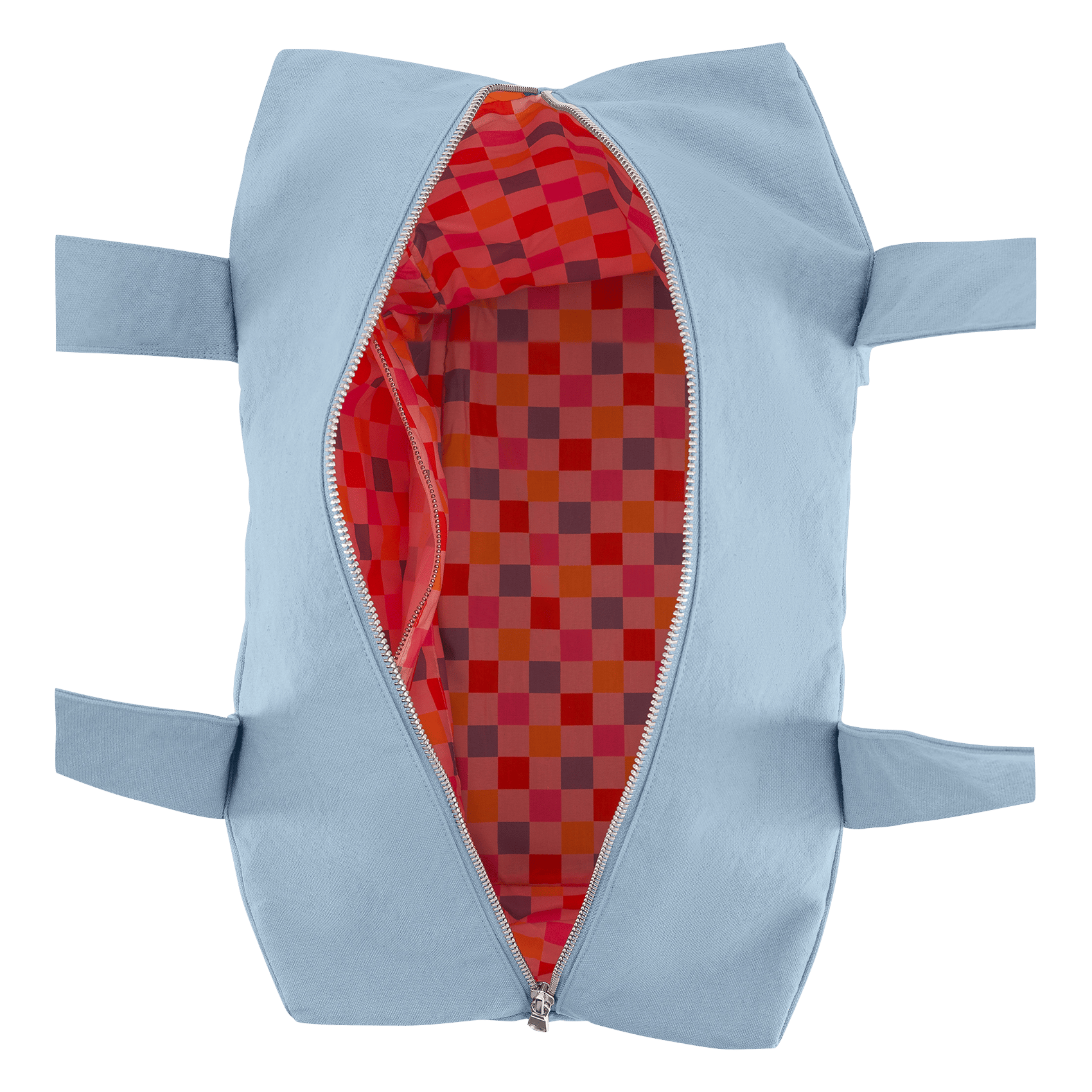 Sac week-end en coton recyclé mélangé RIVEDROITE PARIS Bleu