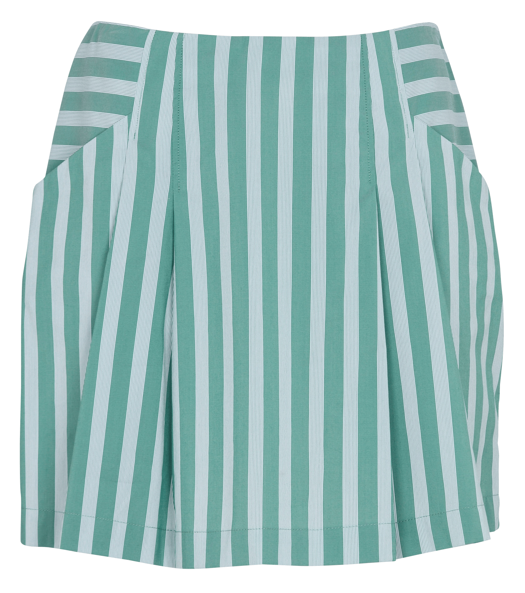 Jupe courte en coton imprimé COTELAC ACOTE Vert