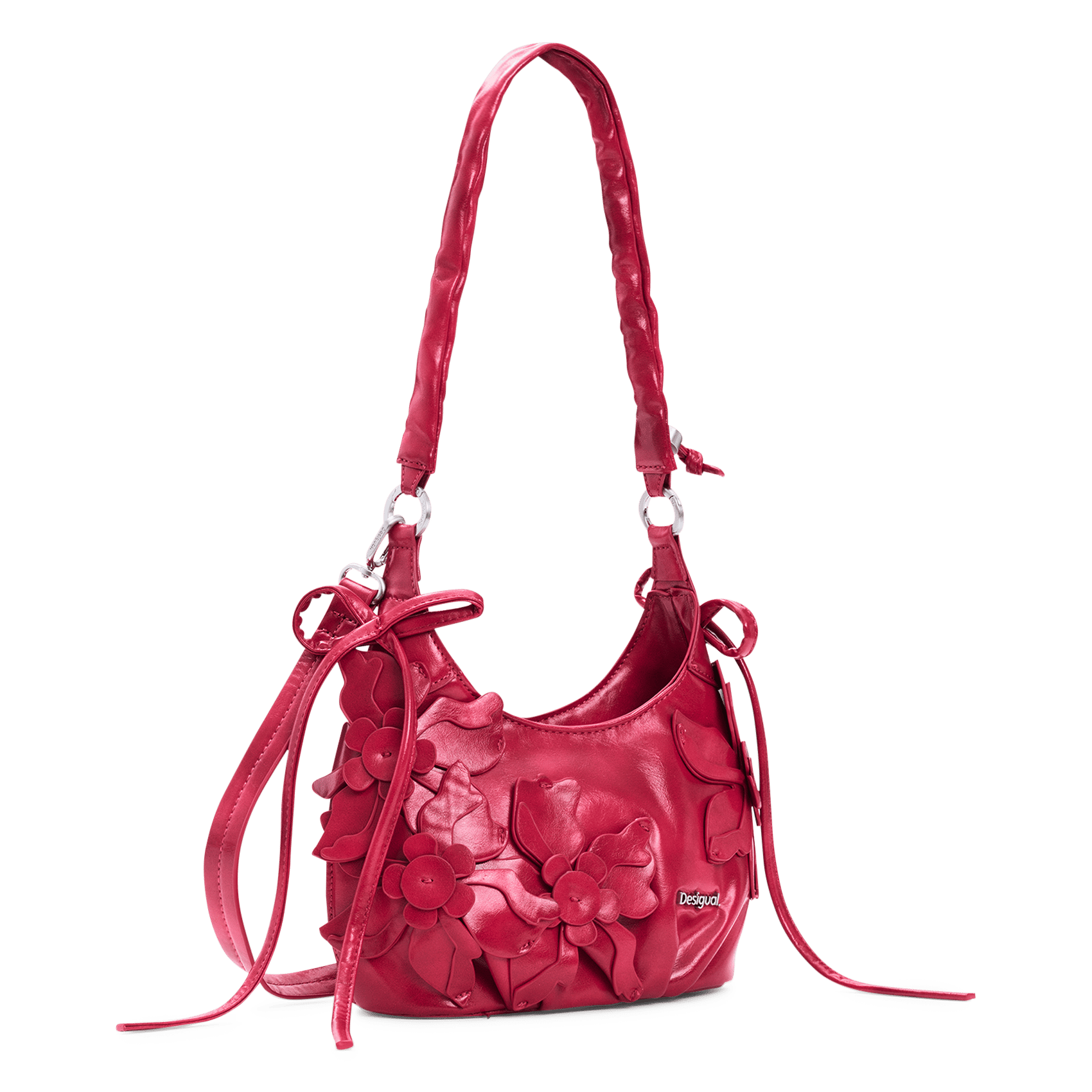 Sac à appliques florales DESIGUAL Rouge