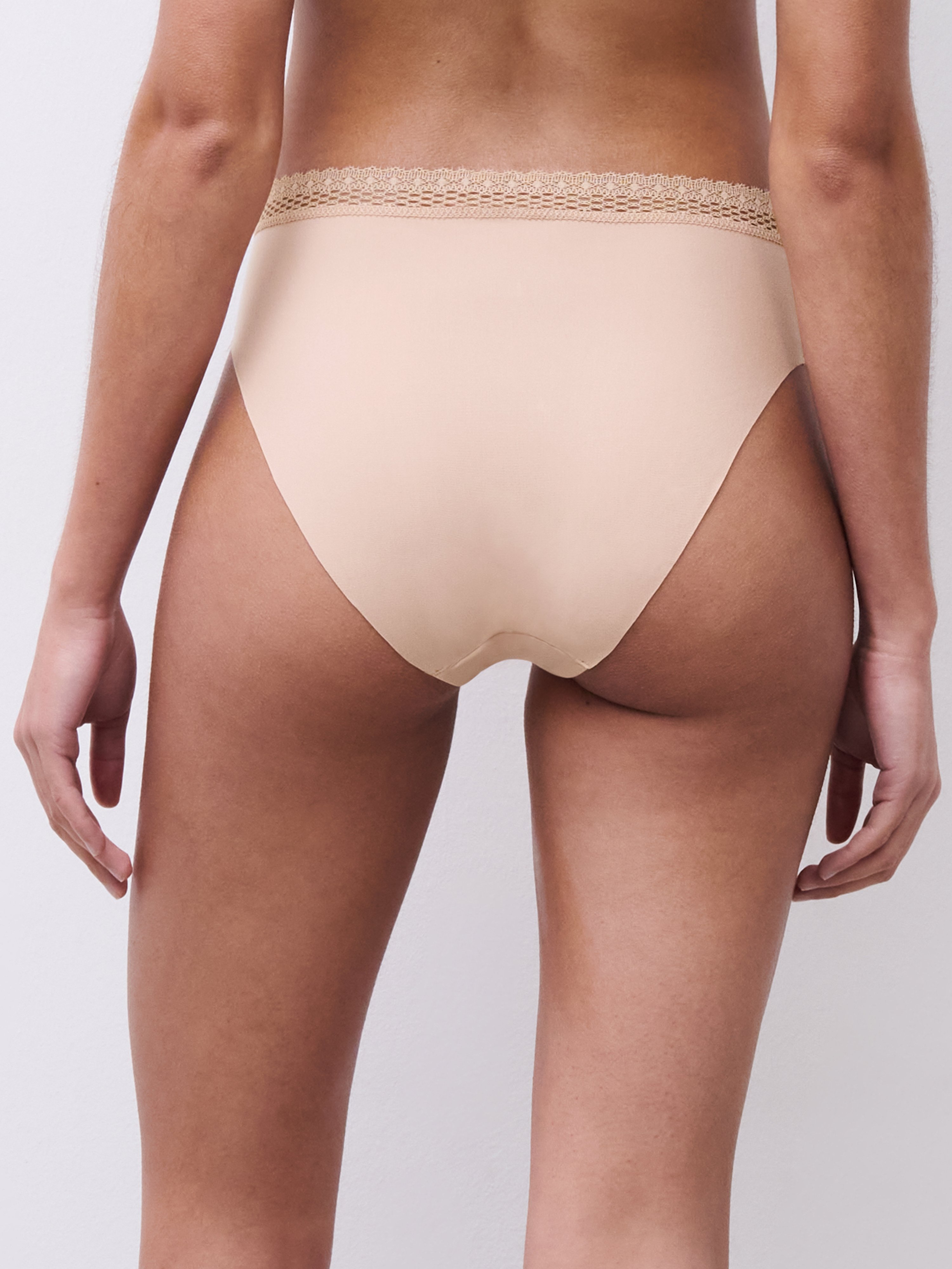 High-waisted high-cut briefs CHANTELLE Beige