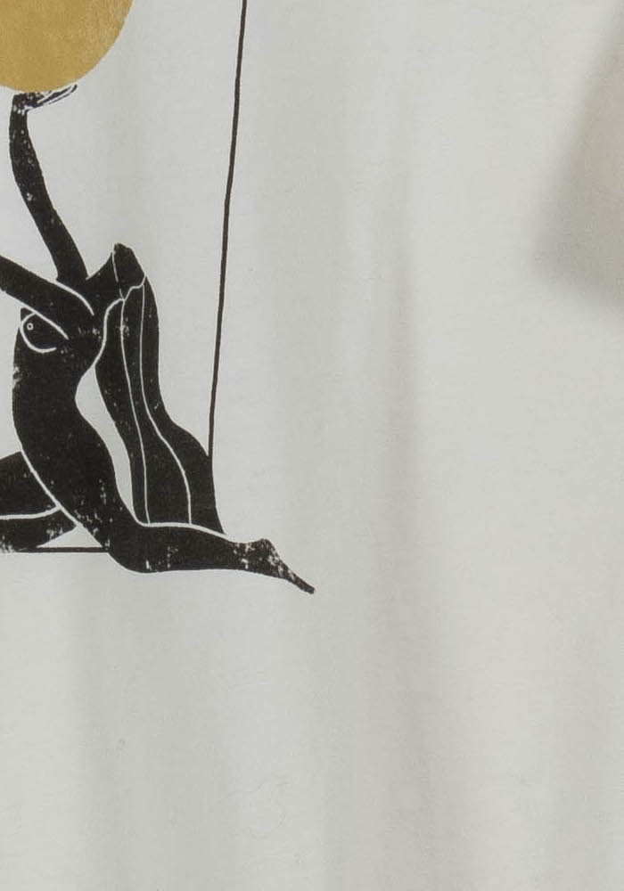 Tommy Badge T-shirt SEZANE - Seconde main Beige