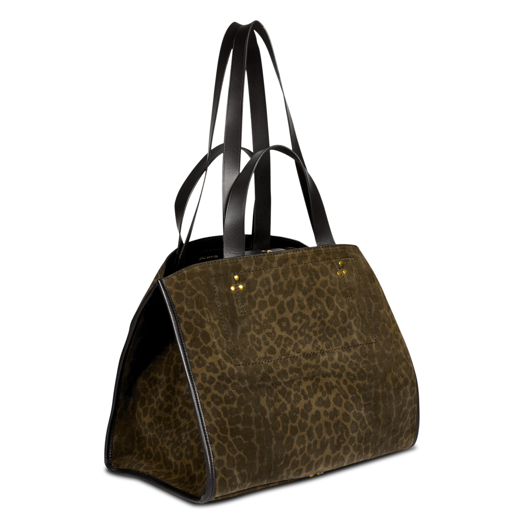 Leather tote bag | Khaki JEROME DREYFUSS Women