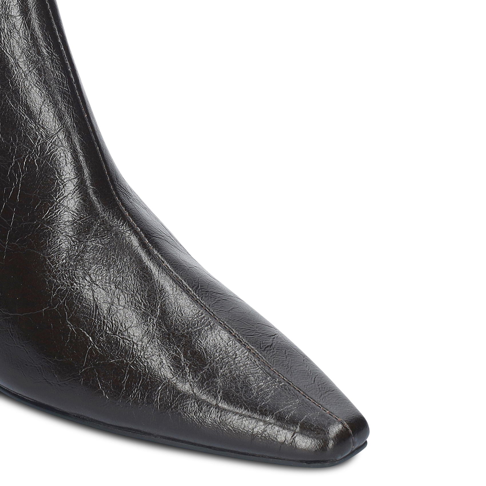 Spitze Lederstiefeletten BIBI LOU Braun
