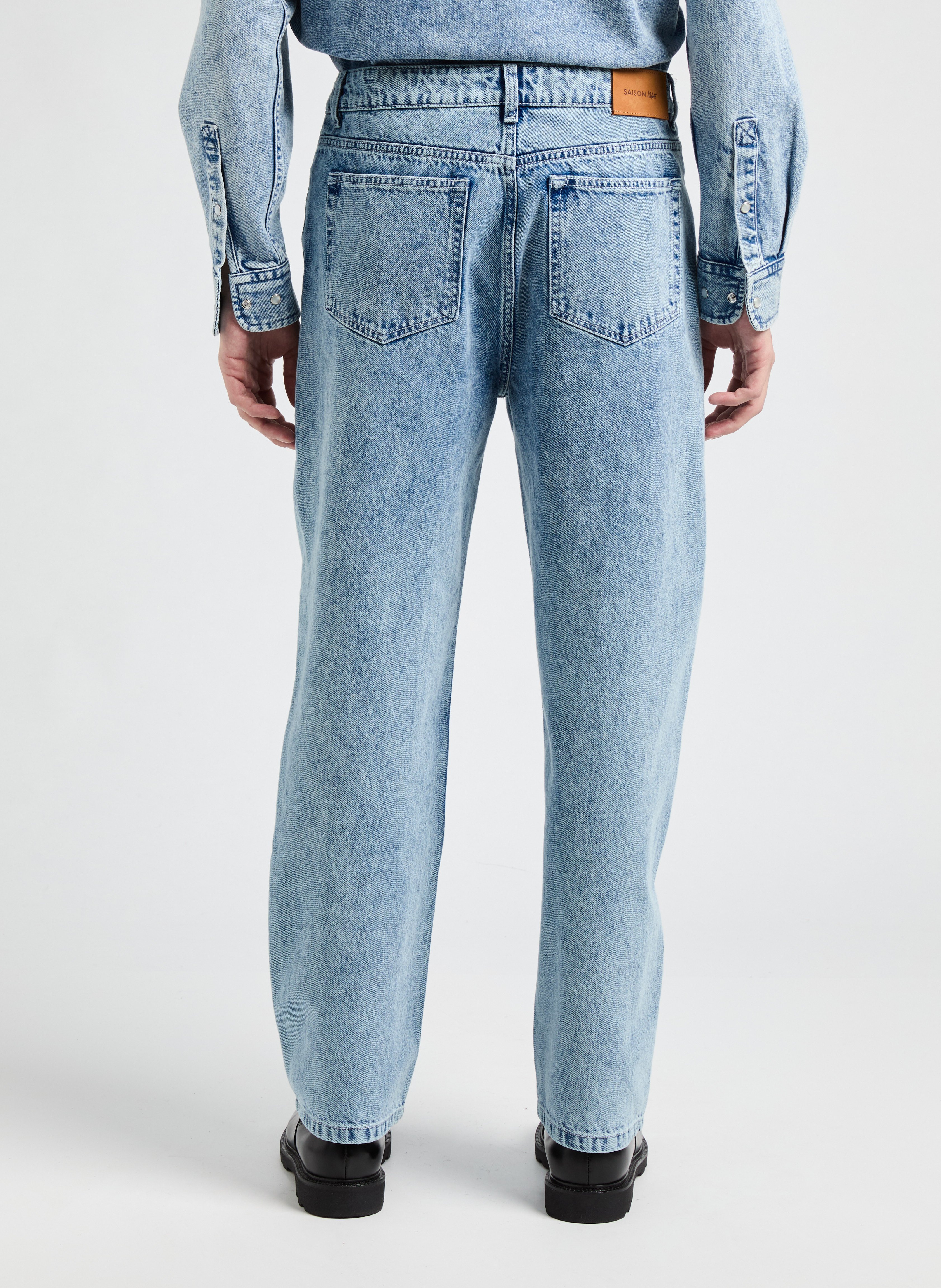 Straight leg Calph jeans in blended cotton SAISON 1865 Blue