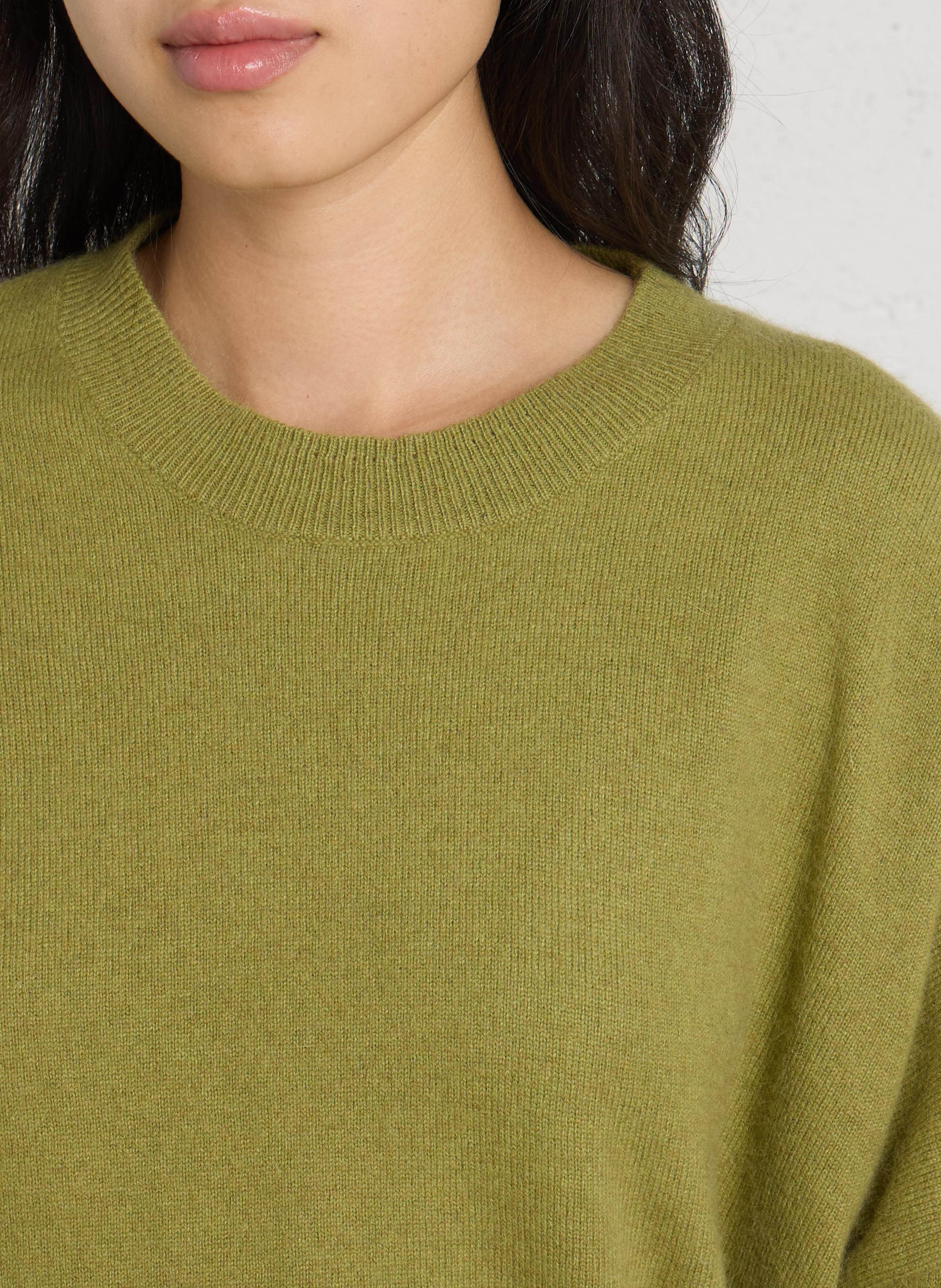 Pull droit col rond en laine BELLA JONES Beige