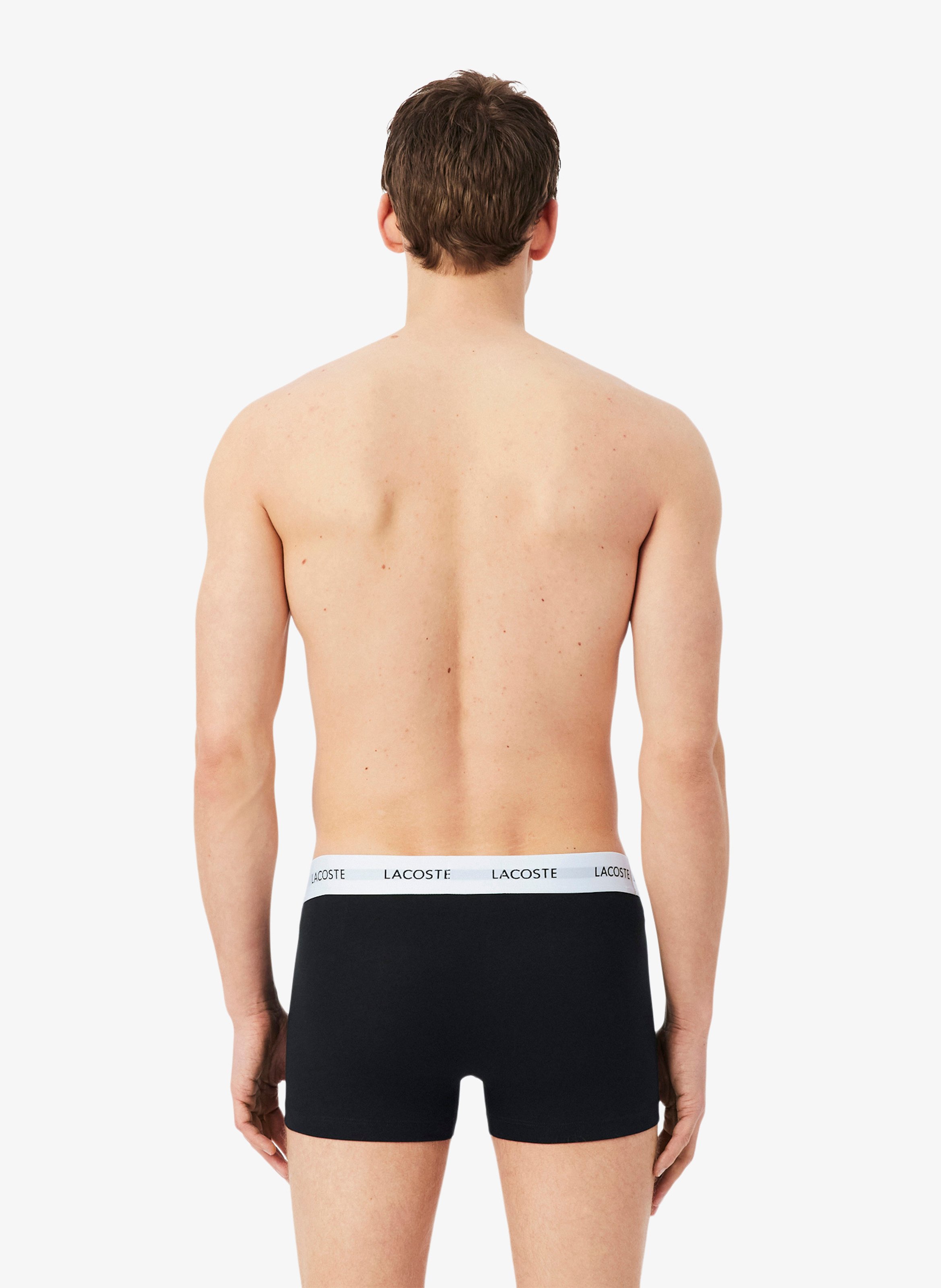Set aus 3 kurzen Boxershorts aus gemischter Baumwolle LACOSTE Mehrfarbig
