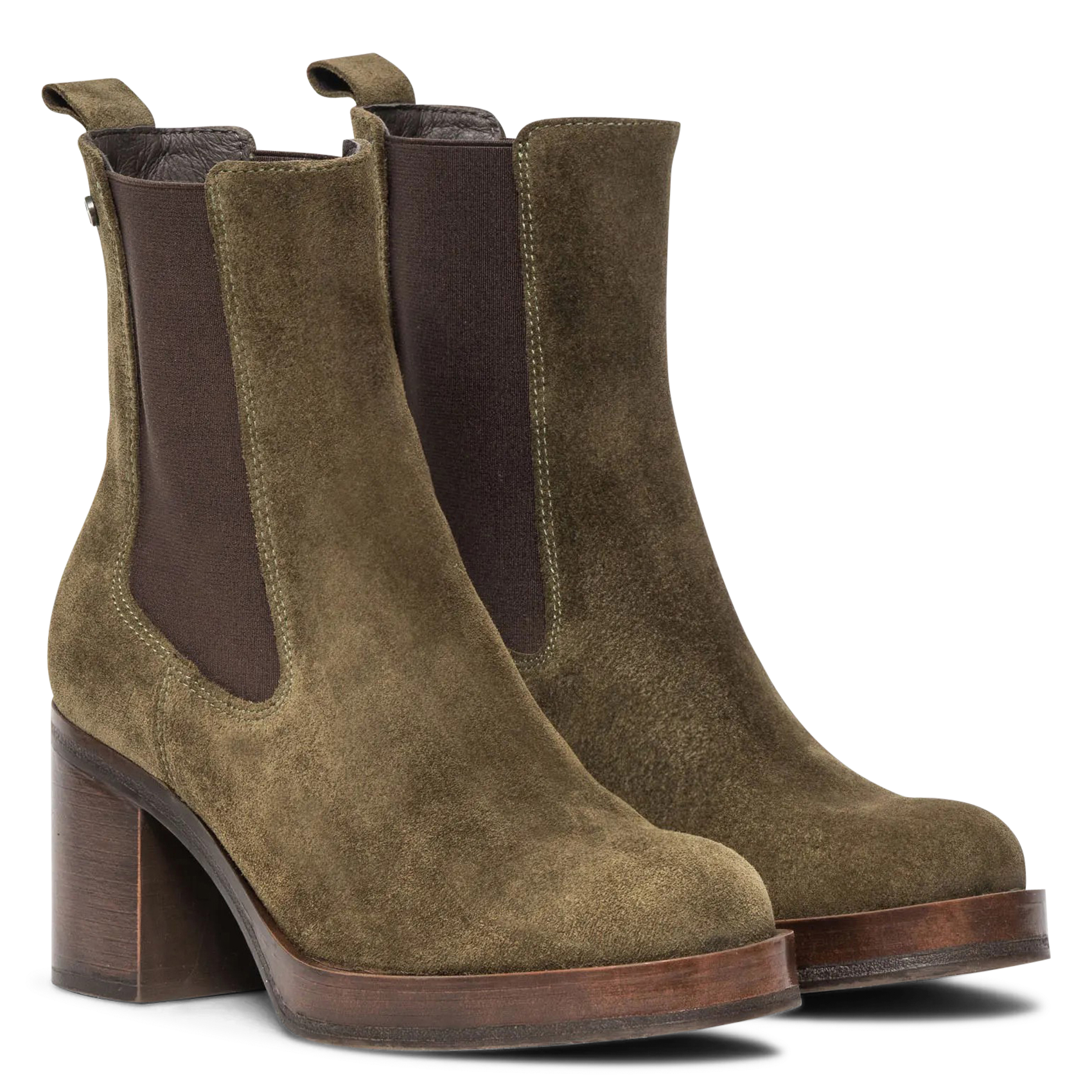 Velourslederstiefeletten | Grun BOCAGE Damen